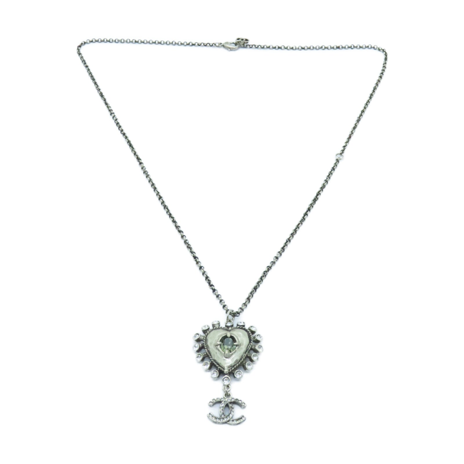CHANEL PVC/金屬Necklace項鍊銀色