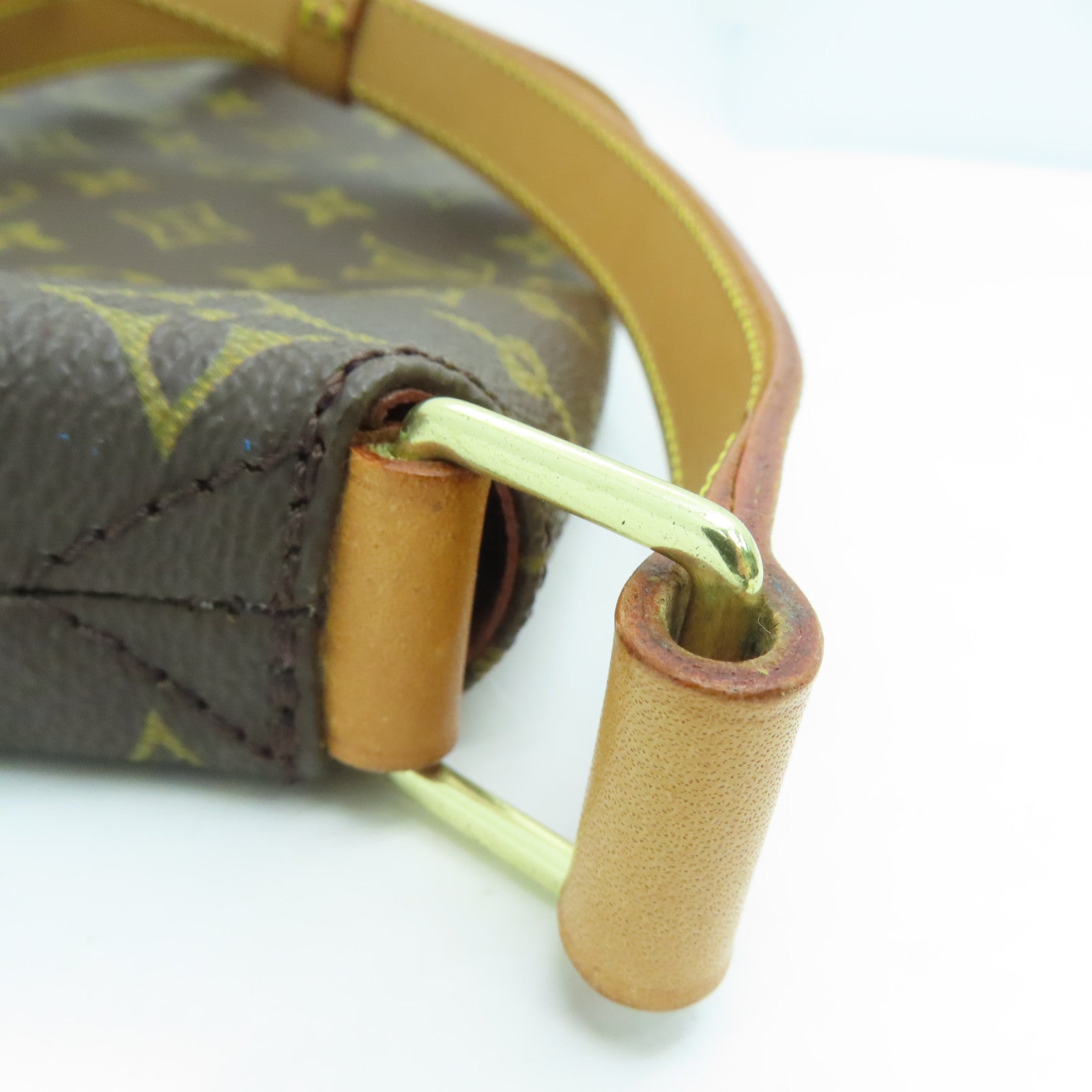 LOUIS VUITTON Monogram Musette金扣肩背袋啡色
