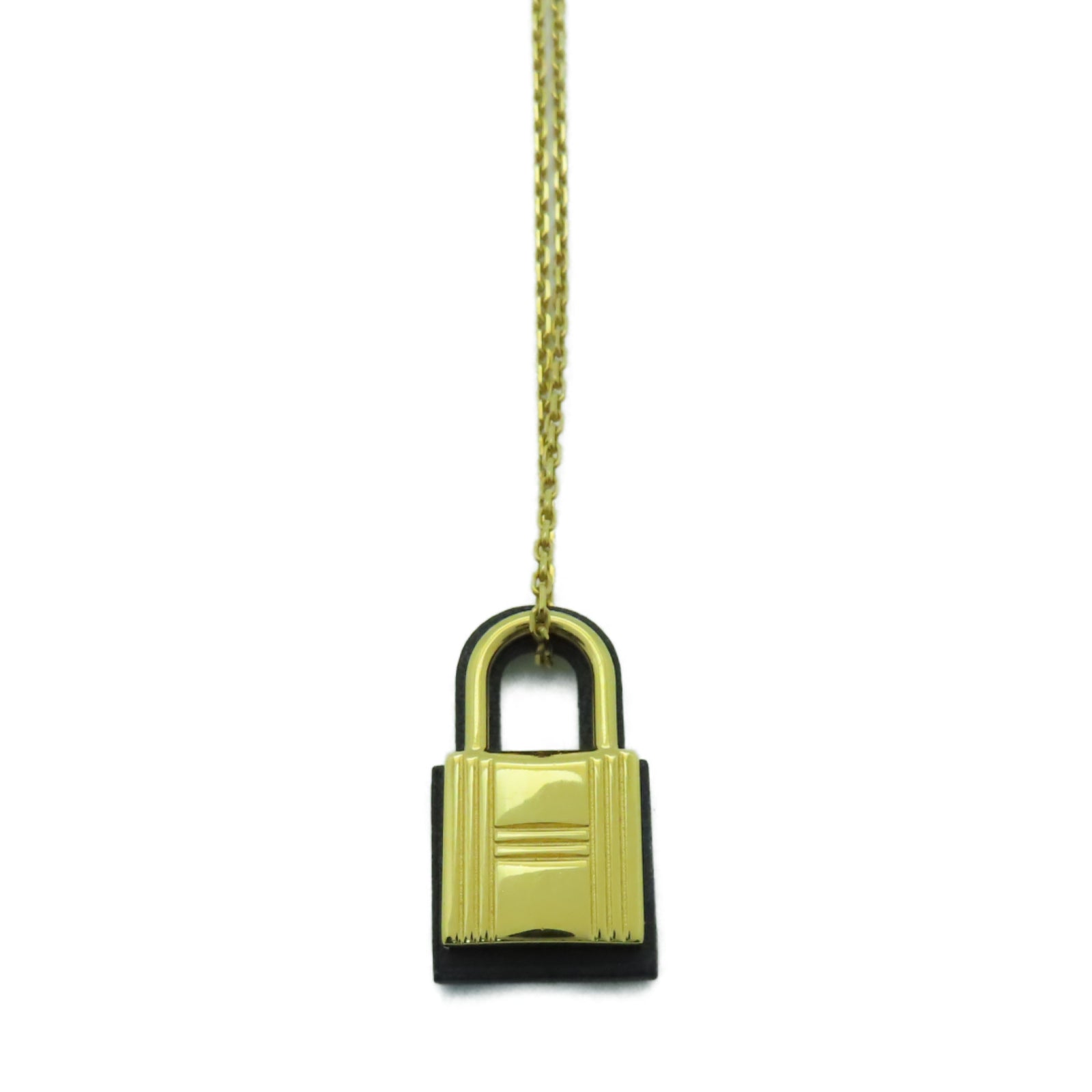 HERMES 金屬O'Kelly Necklace項鏈黑色/金色