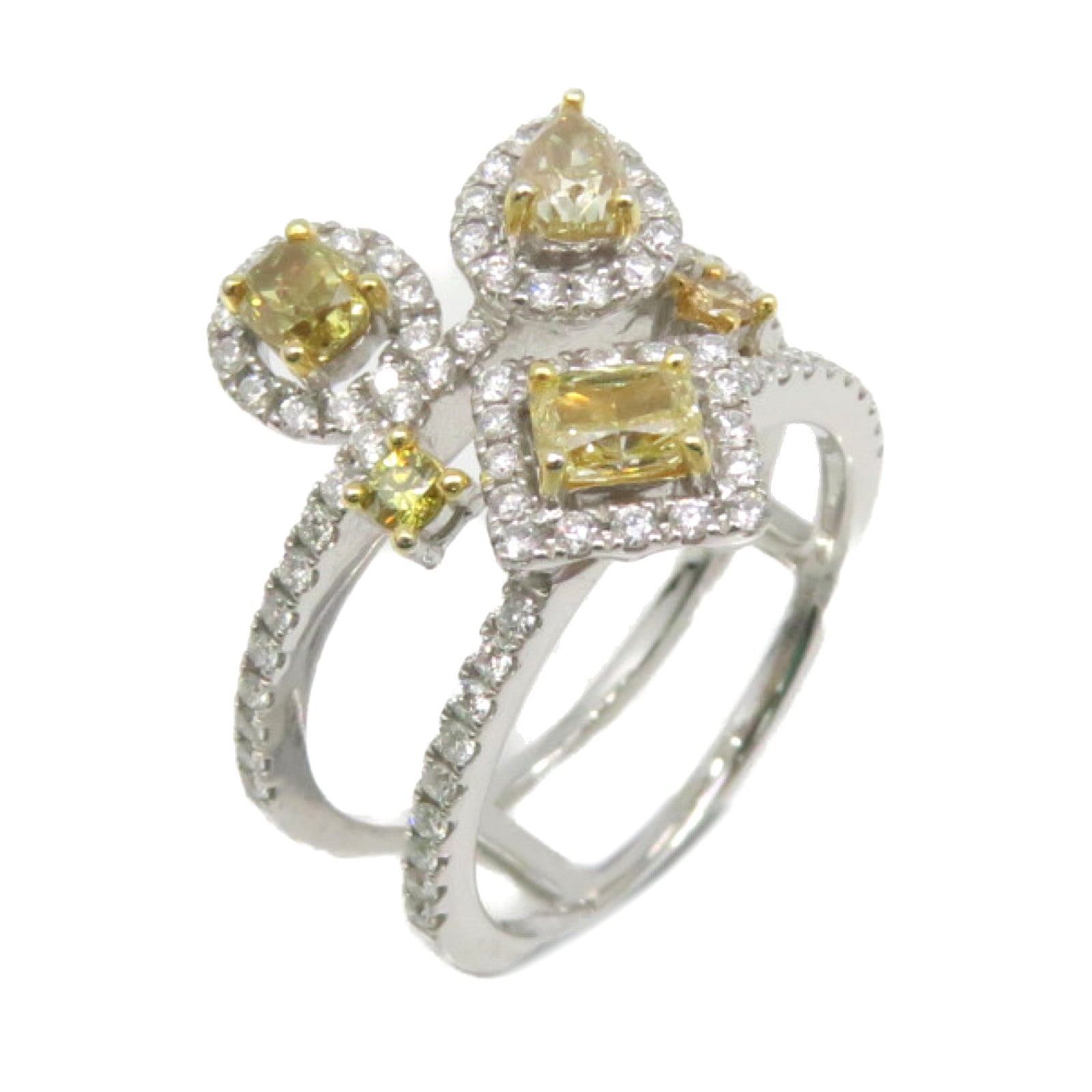 JEWELRY 【激減優惠】18K白金/黃金/黃鑽石/鑽石Diamond Ring戒指US#6.25