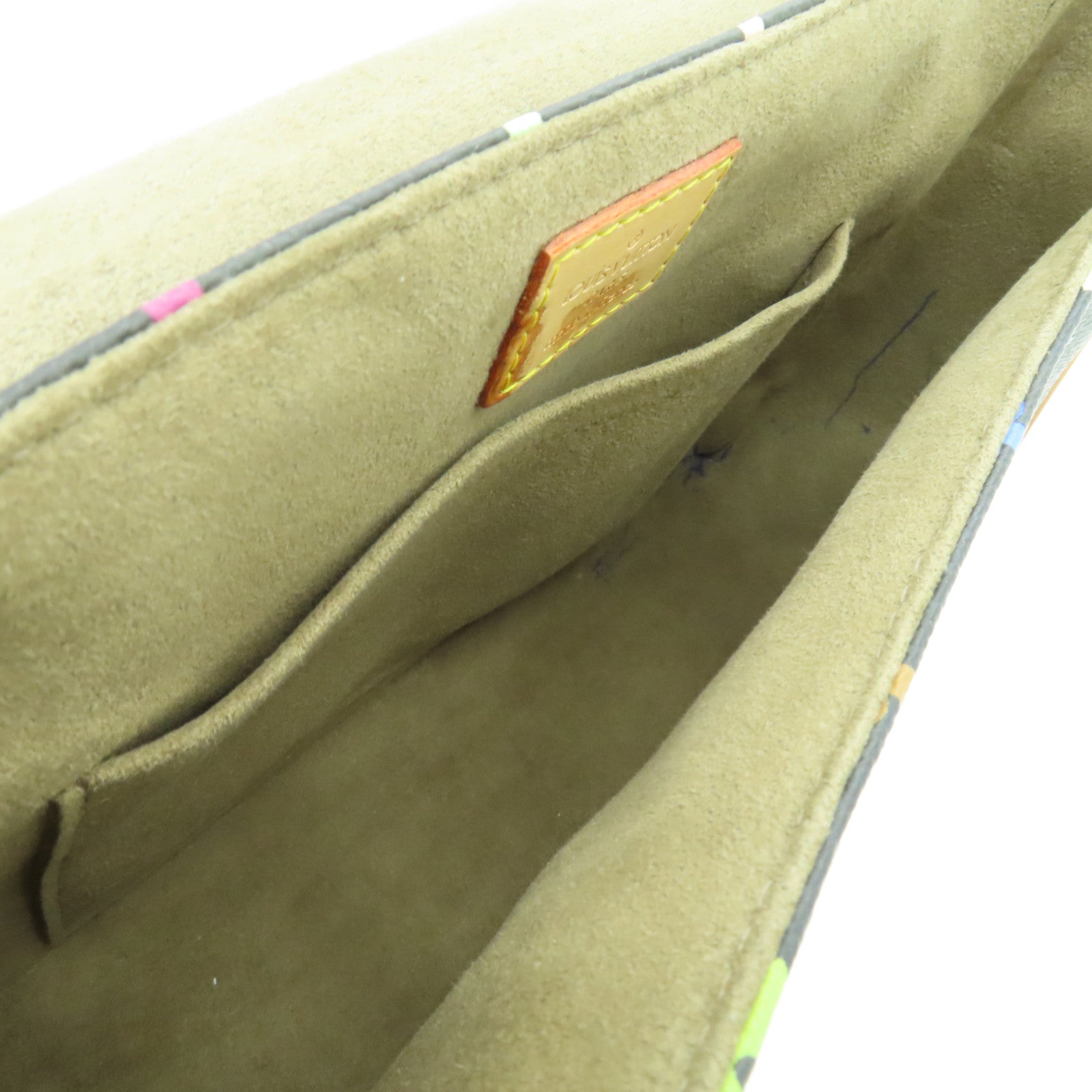 LOUIS VUITTON Monogram Multicolore Sologne金扣肩背袋黒色/彩色