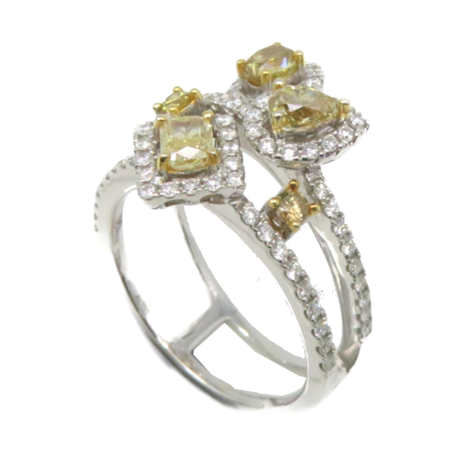 JEWELRY 【激減優惠】18K白金/黃金/黃鑽石/鑽石Diamond Ring戒指US#6.25