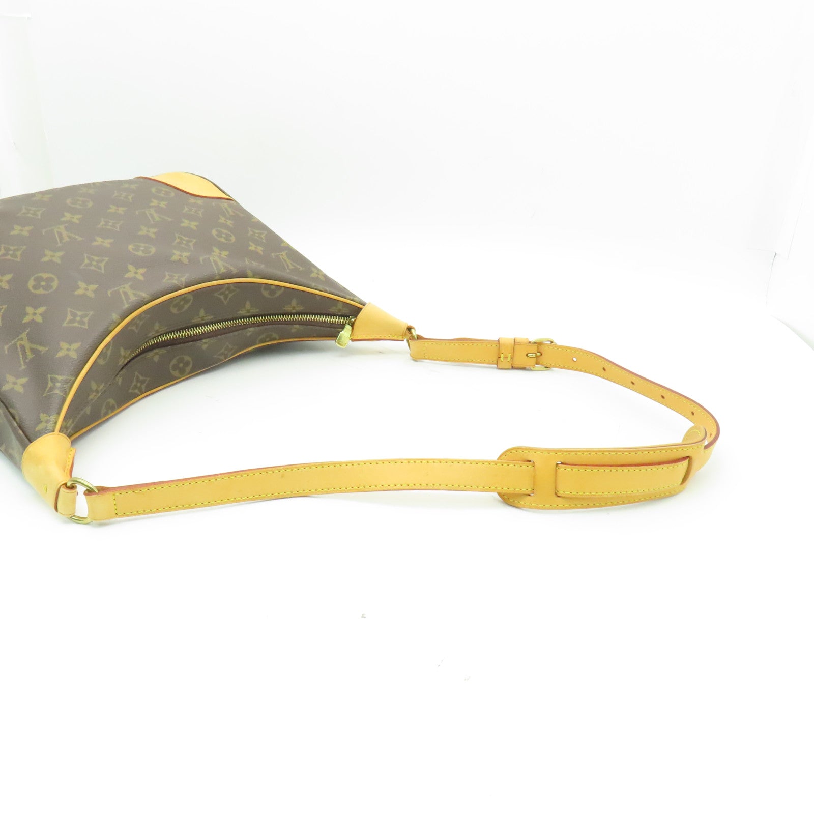 LOUIS VUITTON Monogram Boulogne金扣肩背袋棕色