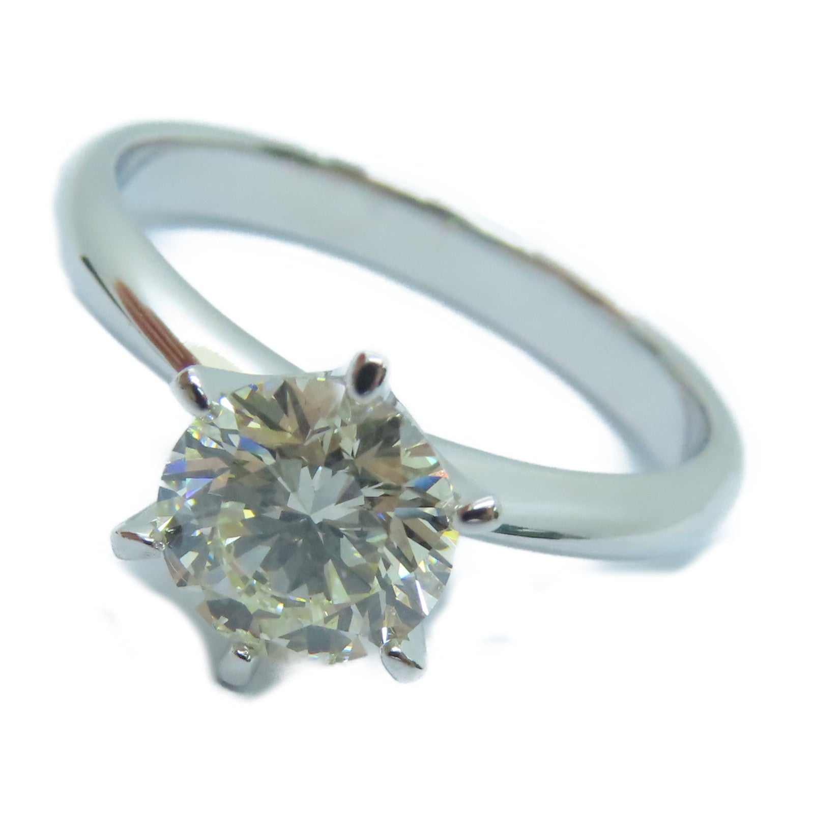 JEWELRY 18K白金Diamond Ring鑽石戒指1.25ct US#8.25