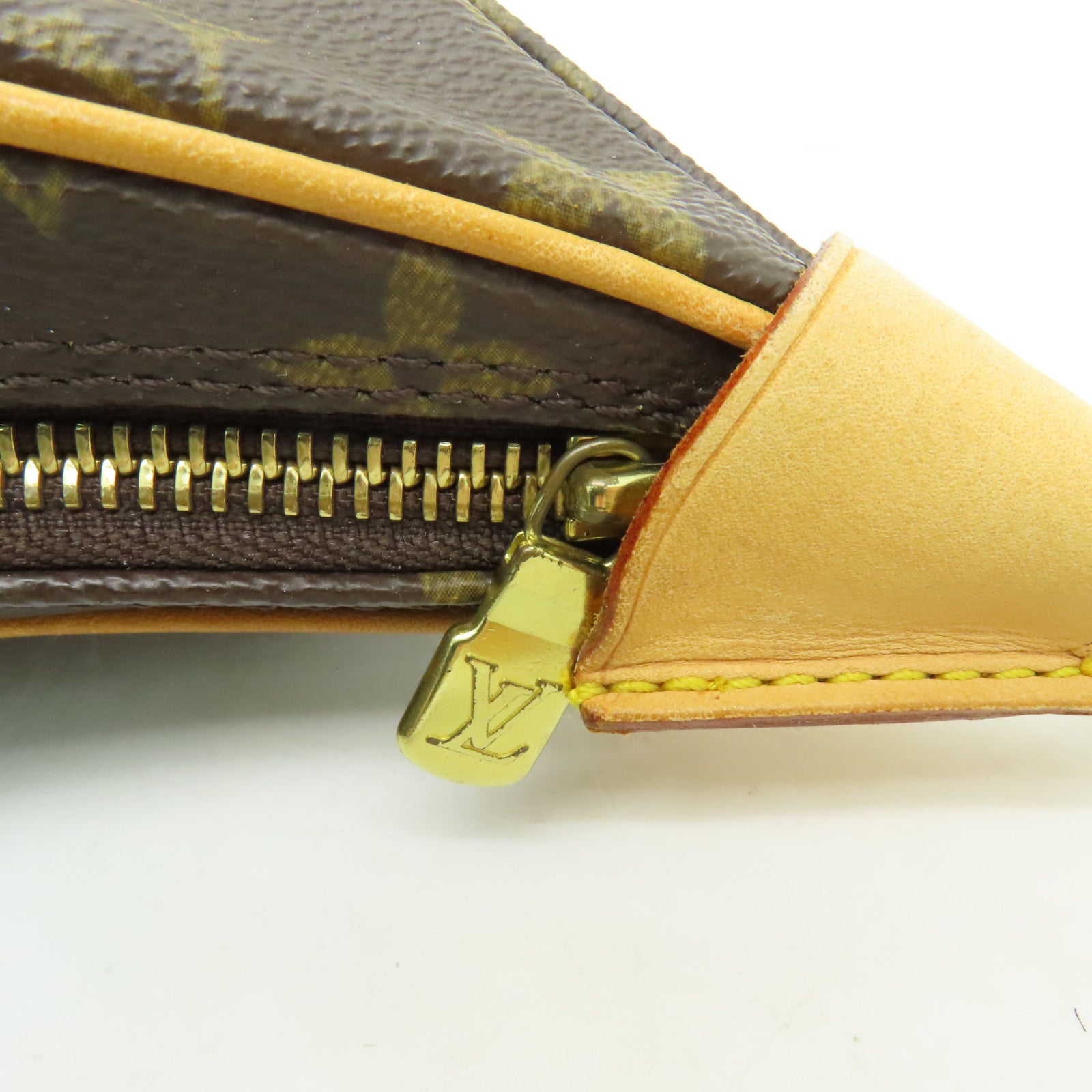 LOUIS VUITTON Monogram Boulogne金扣肩背袋棕色