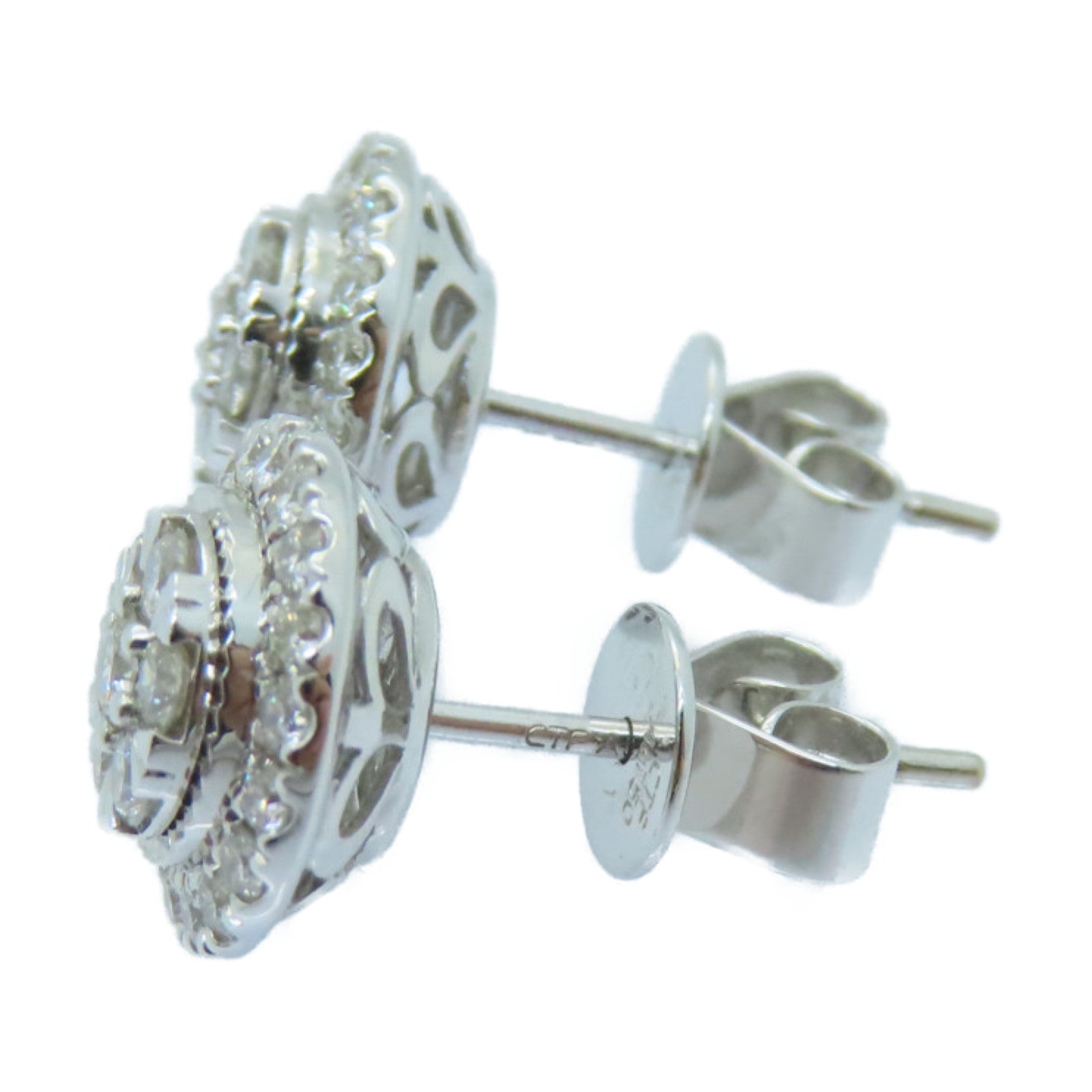 JEWELRY 18K白金Diamond Earrings 0.78/0.808ct鑽石耳環