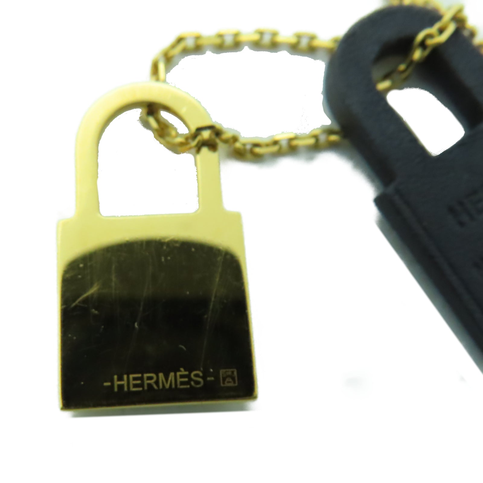 HERMES 金屬O'Kelly Necklace項鏈黑色/金色