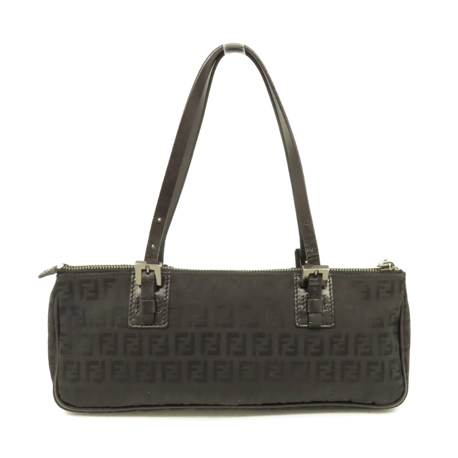 FENDI 帆布Vintage Zucchino Mini Bag肩背袋黑色
