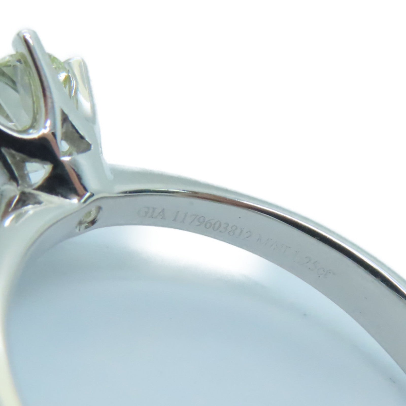 JEWELRY 18K白金Diamond Ring鑽石戒指1.25ct US#8.25