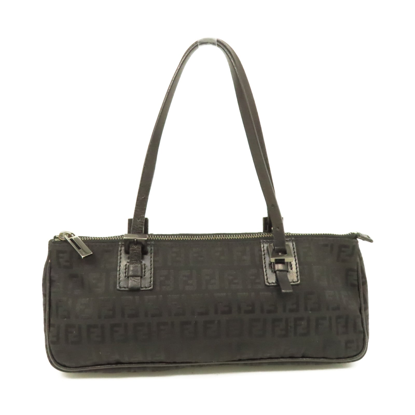 FENDI 帆布Vintage Zucchino Mini Bag肩背袋黑色