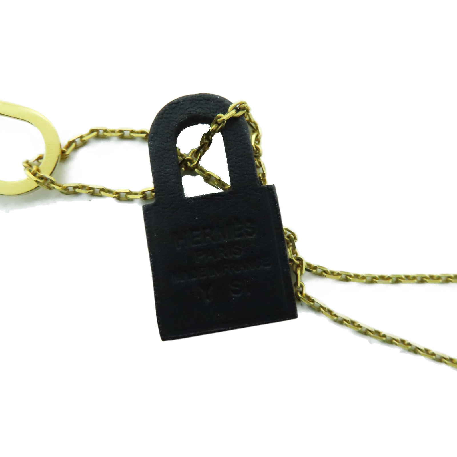 HERMES 金屬O'Kelly Necklace項鏈黑色/金色