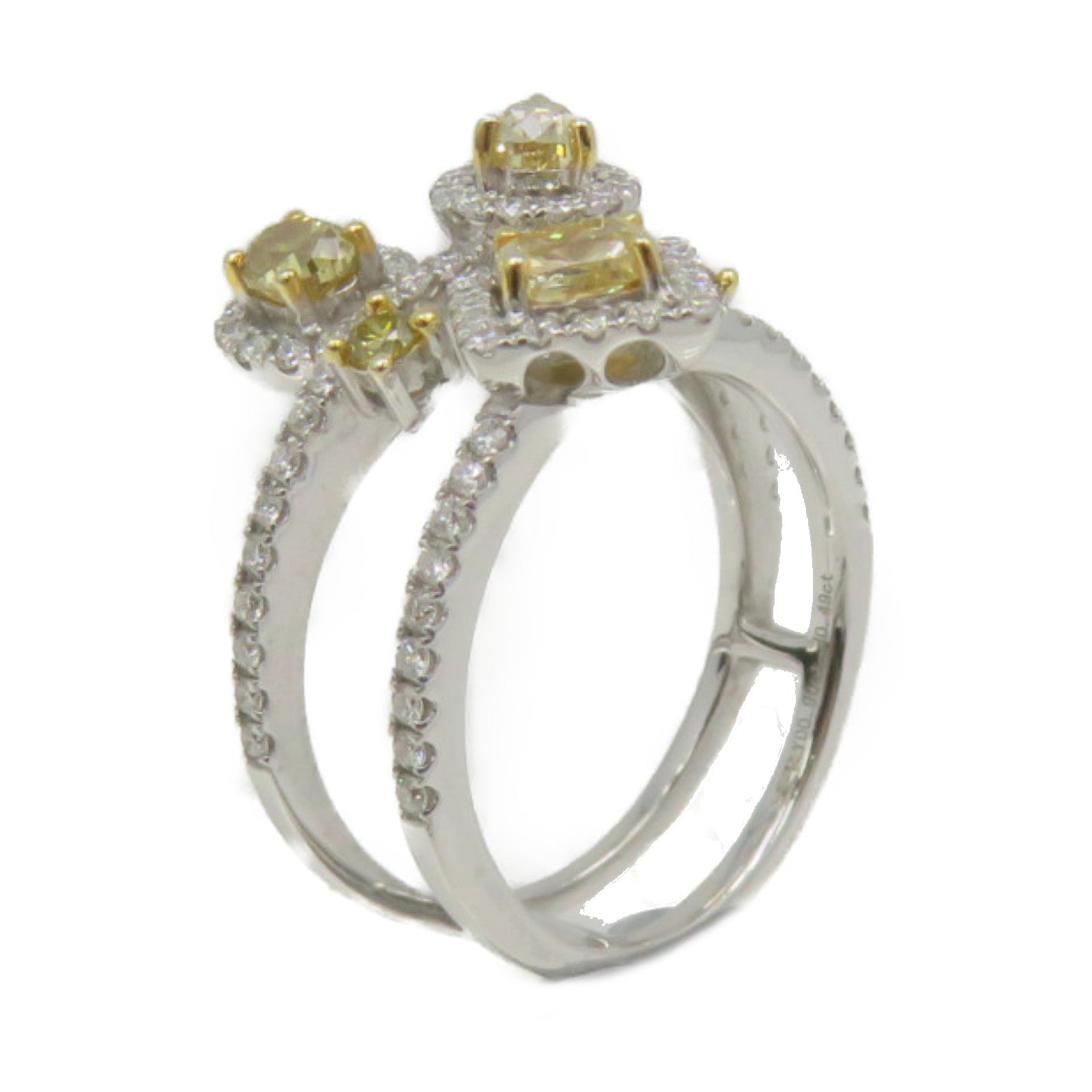 JEWELRY 【激減優惠】18K白金/黃金/黃鑽石/鑽石Diamond Ring戒指US#6.25