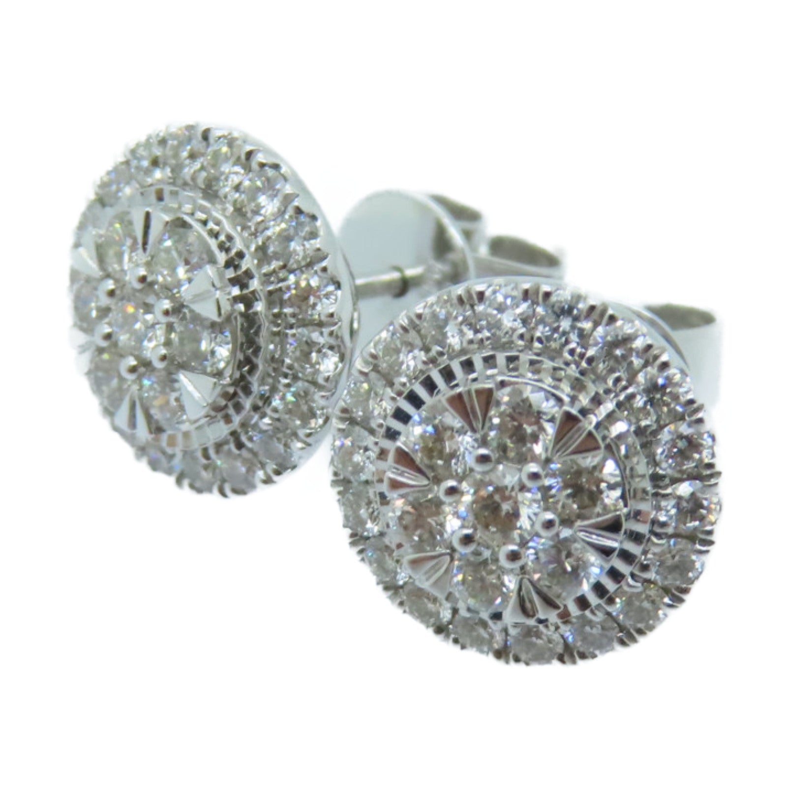 JEWELRY 18K白金Diamond Earrings 0.78/0.808ct鑽石耳環