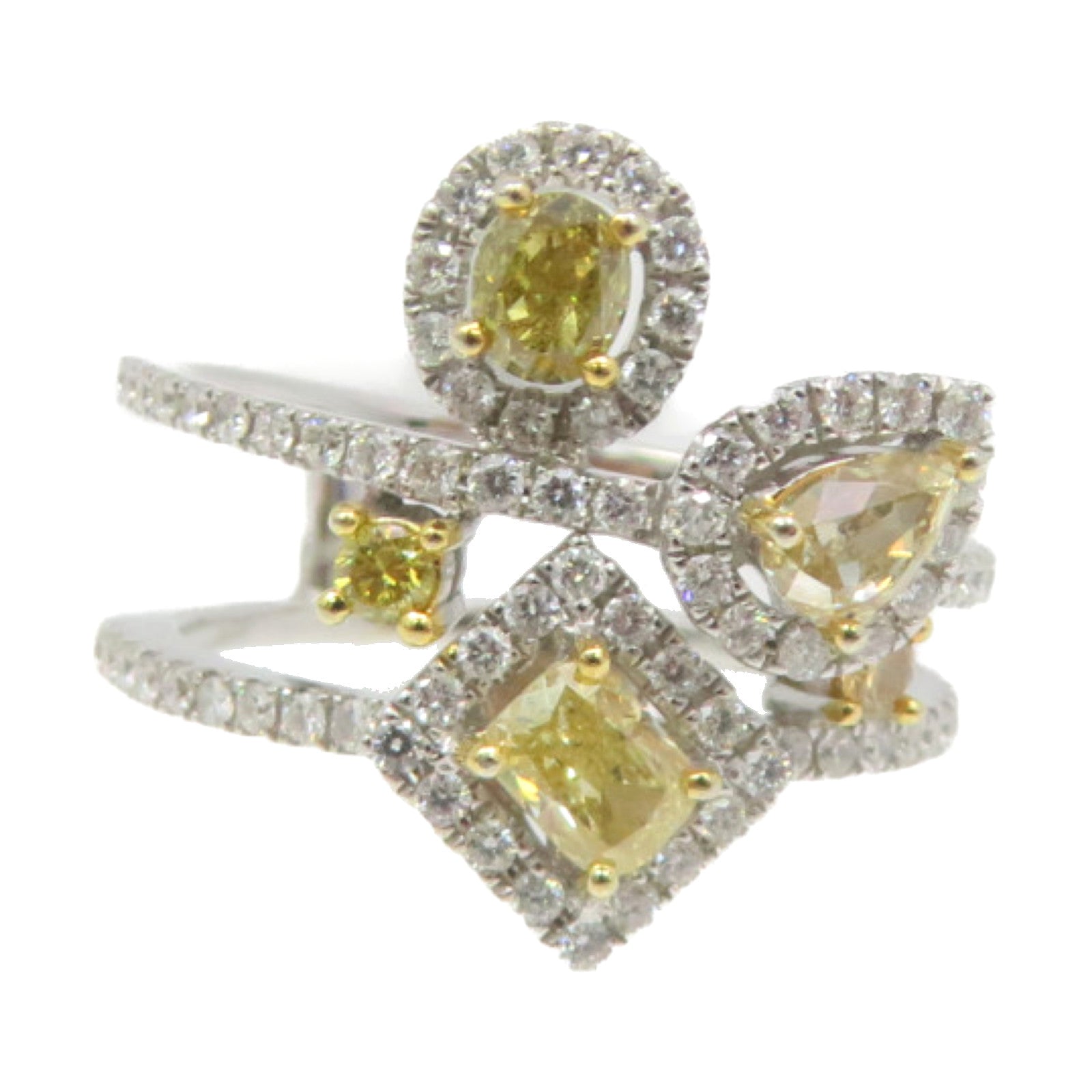 JEWELRY 【激減優惠】18K白金/黃金/黃鑽石/鑽石Diamond Ring戒指US#6.25