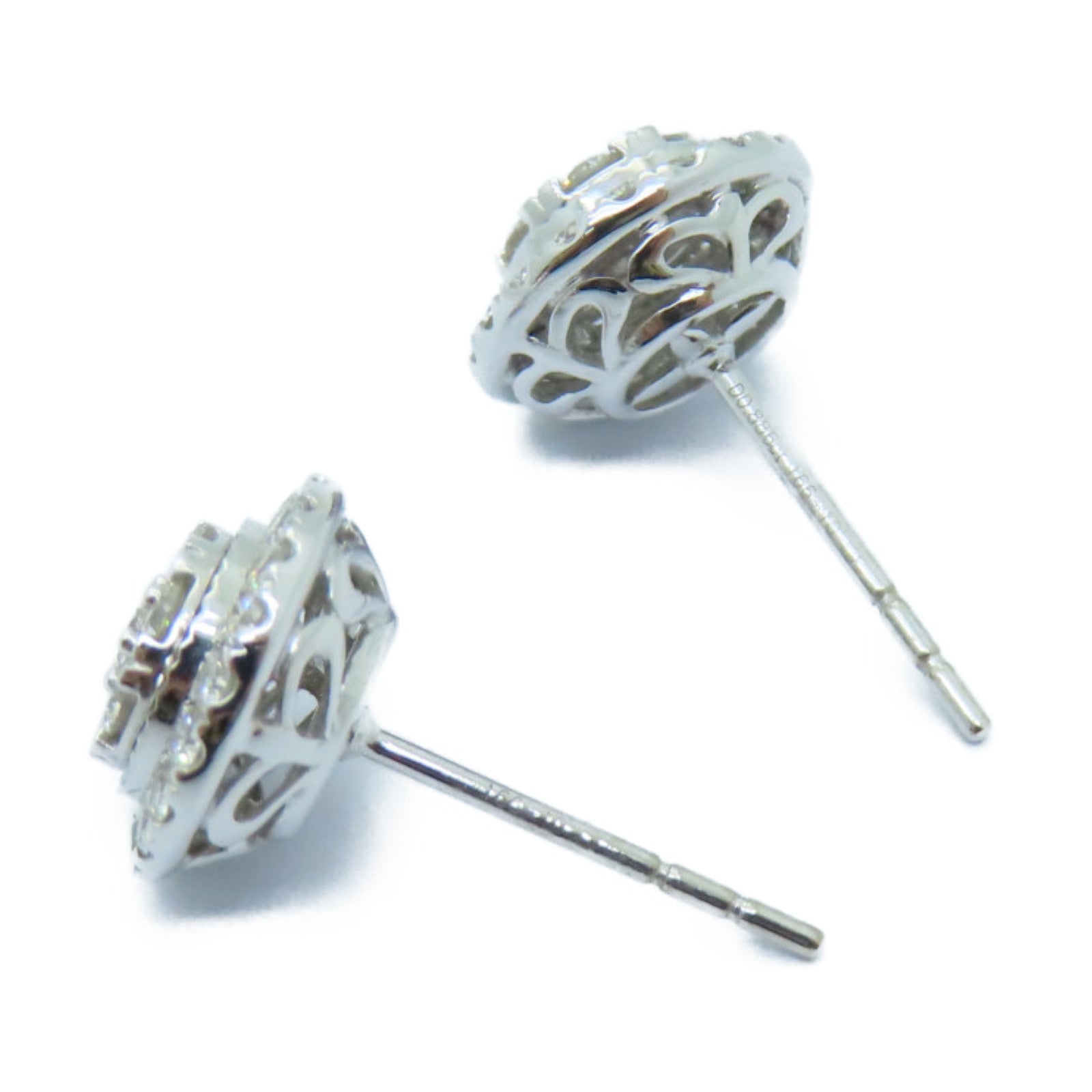 JEWELRY 18K白金Diamond Earrings 0.78/0.808ct鑽石耳環