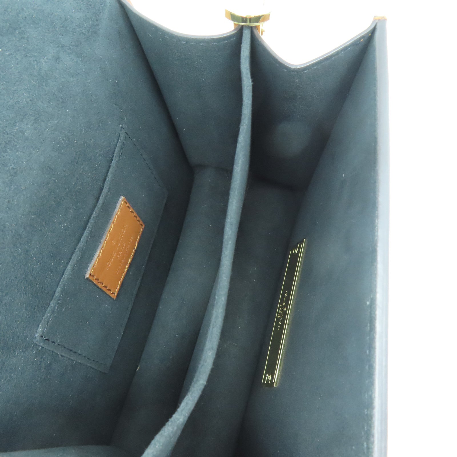 LOUIS VUITTON Monogram Reverse Mini Dauphine金扣肩背袋啡色