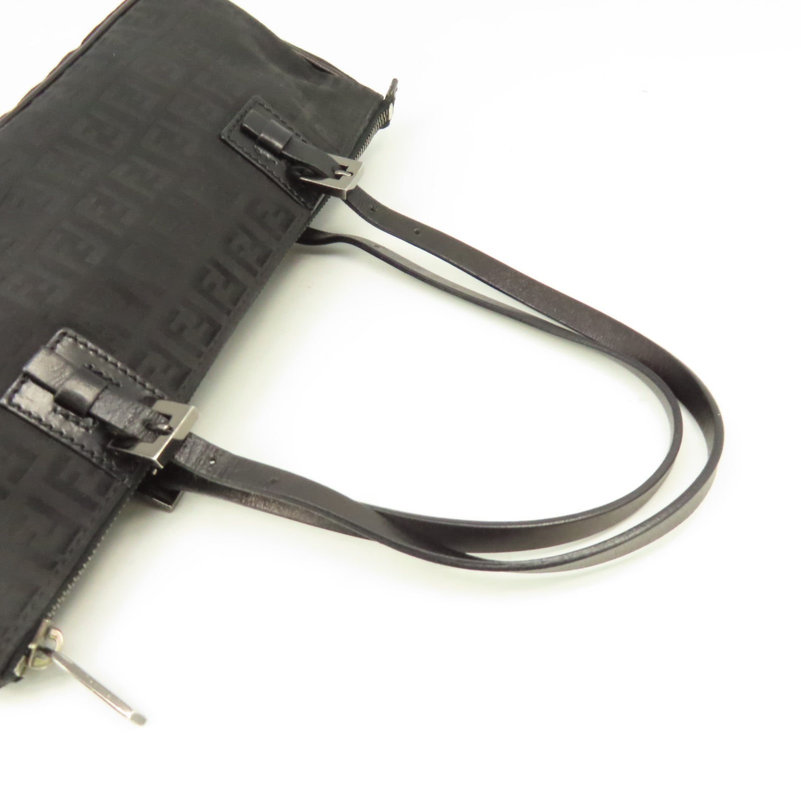 FENDI 帆布Vintage Zucchino Mini Bag肩背袋黑色