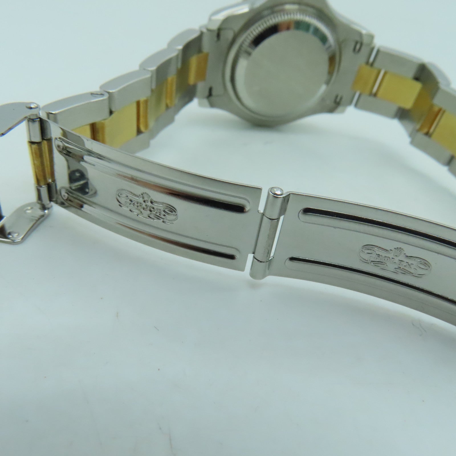 ROLEX Yacht Master 18K黃金/不鏽鋼手錶自動機芯白色