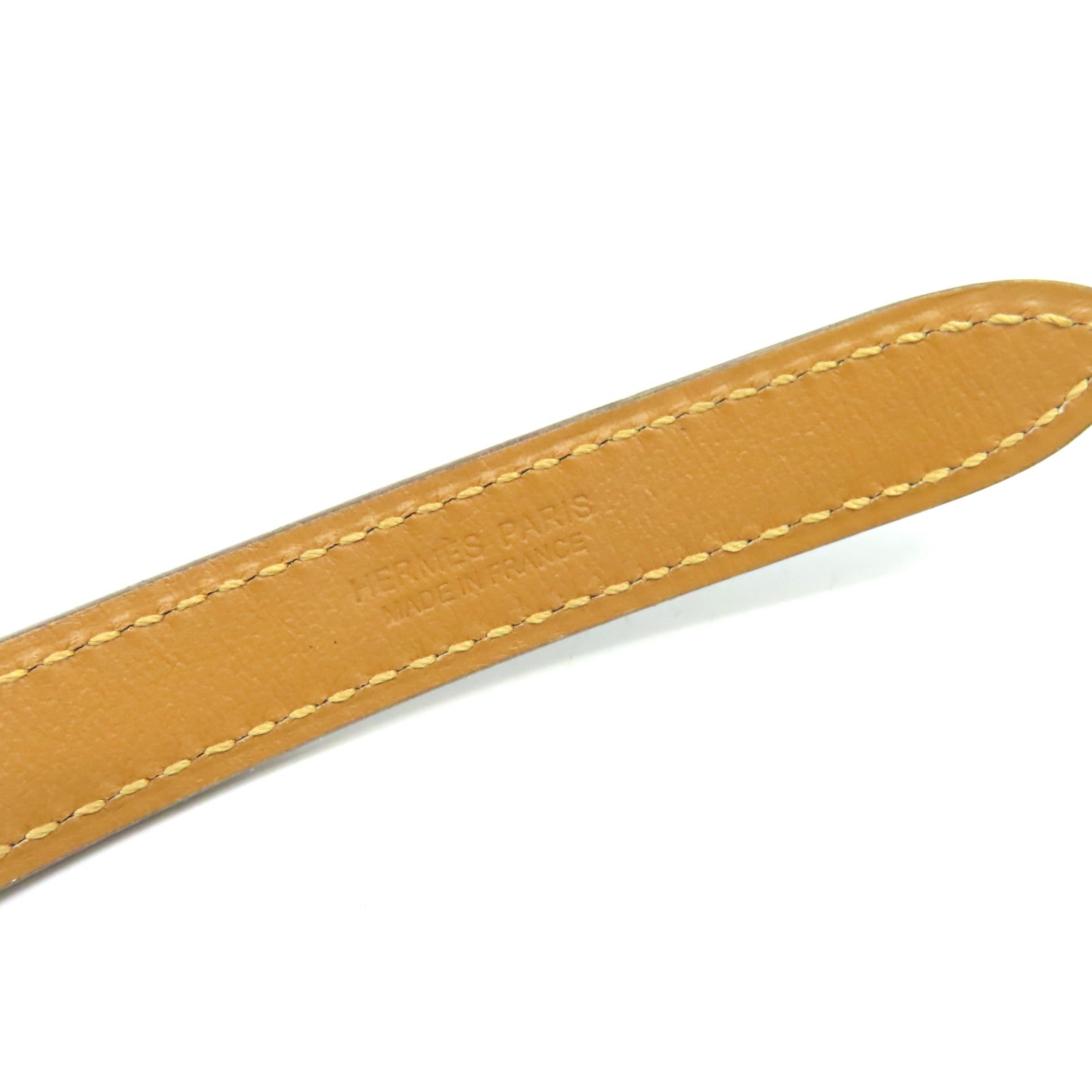 HERMES Epsom皮革Pop H Belt金扣皮帶黑色