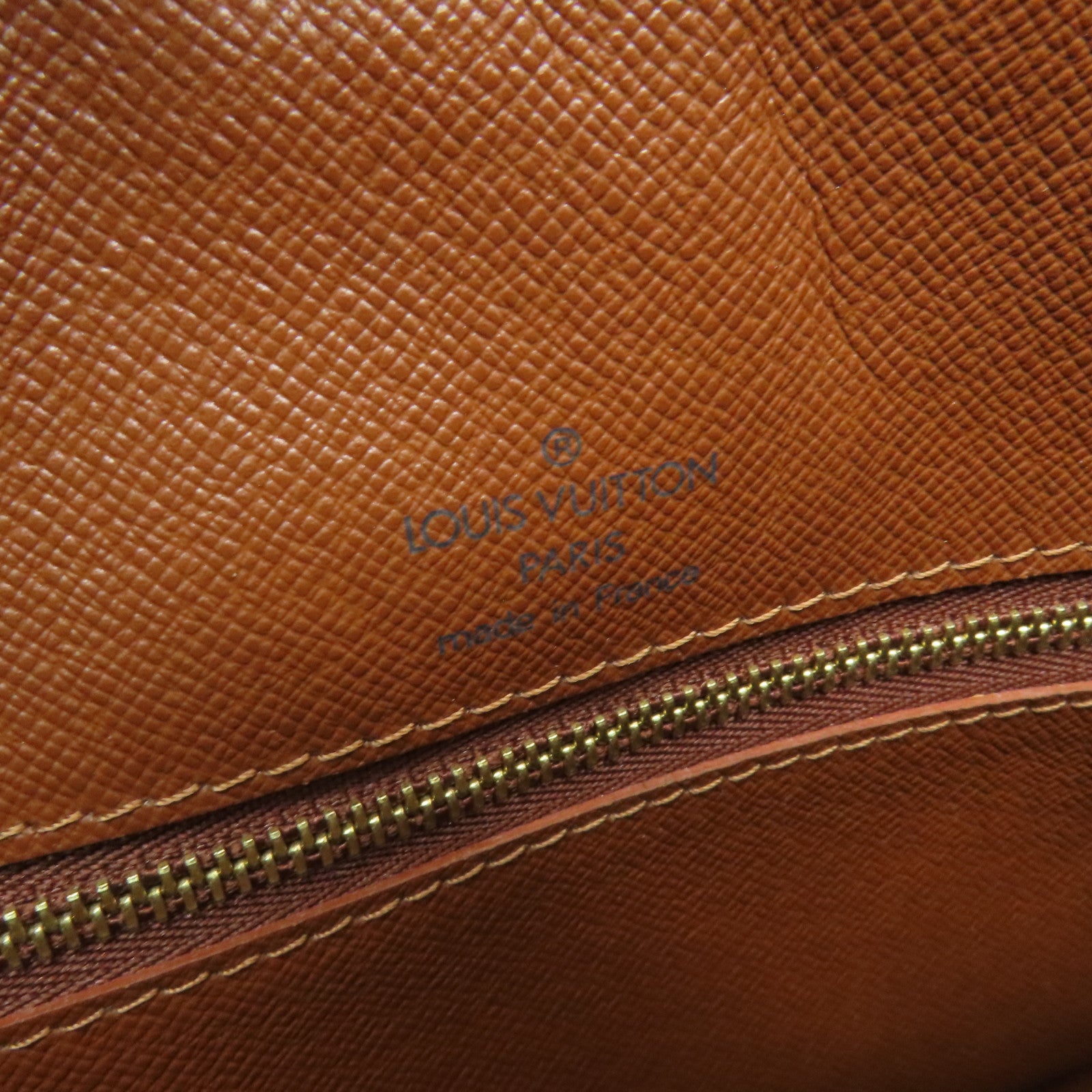 LOUIS VUITTON Monogram Boulogne金扣肩背袋棕色