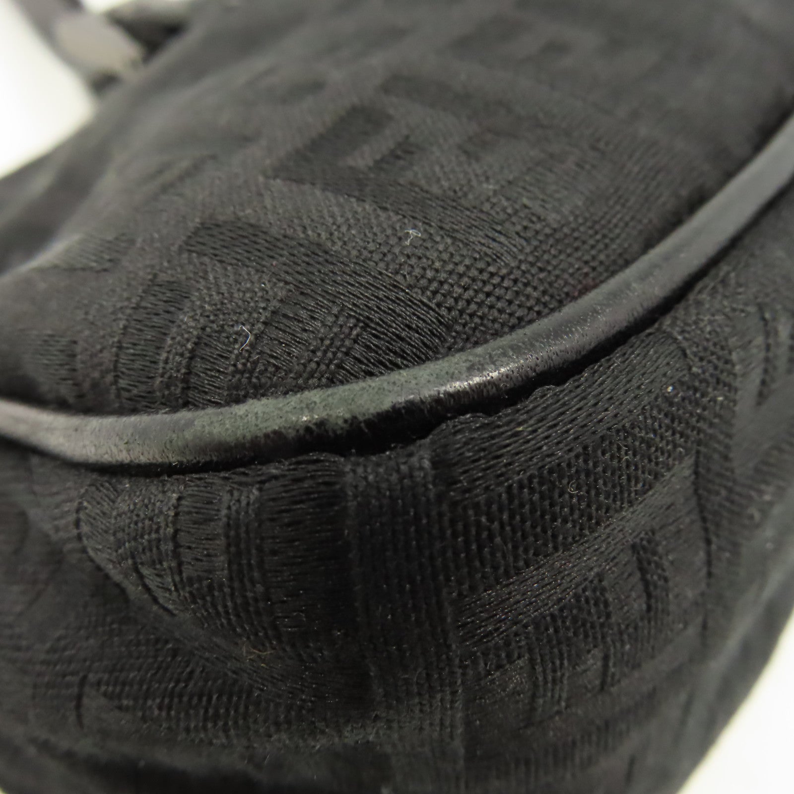 FENDI 帆布Vintage Zucchino Mini Bag肩背袋黑色