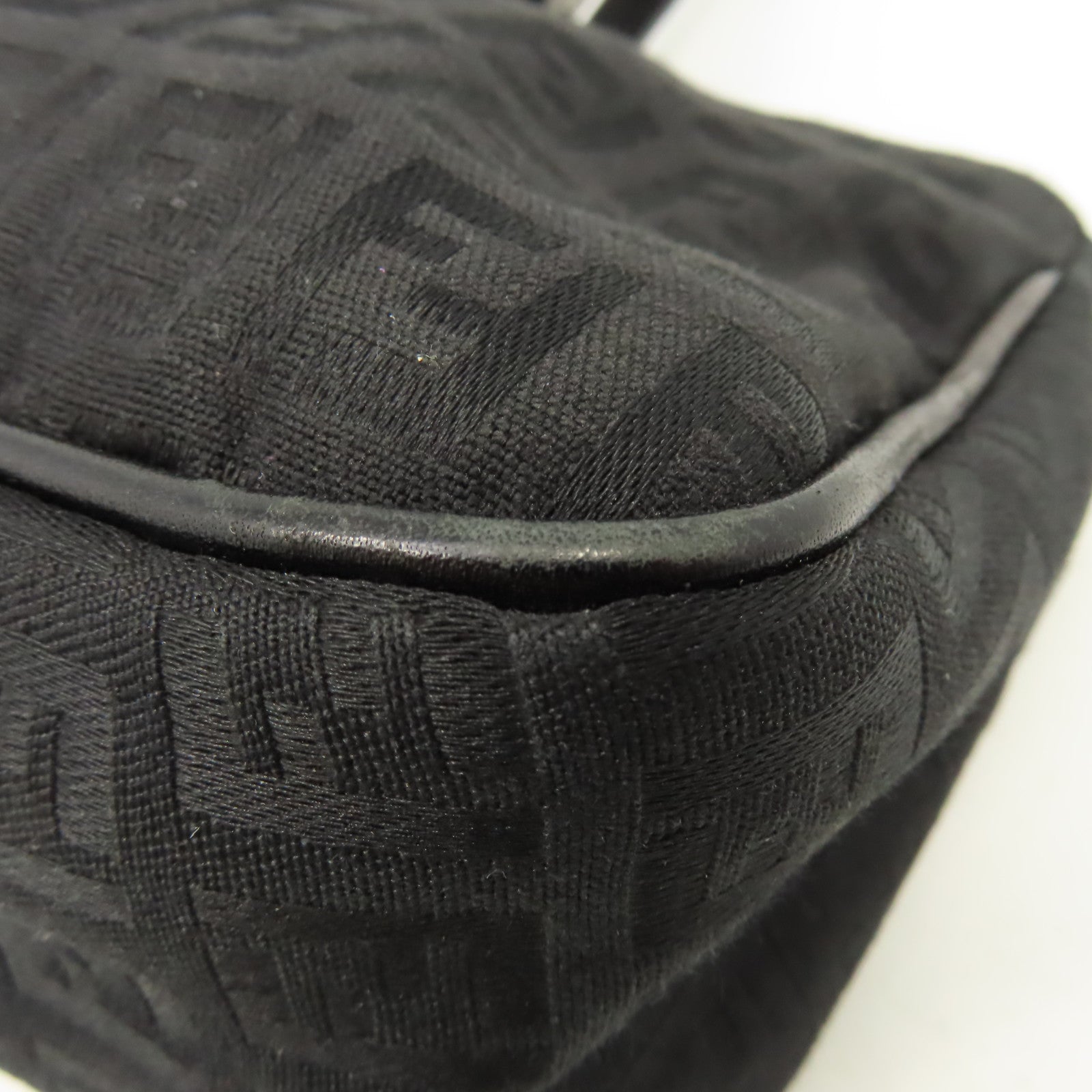 FENDI 帆布Vintage Zucchino Mini Bag肩背袋黑色