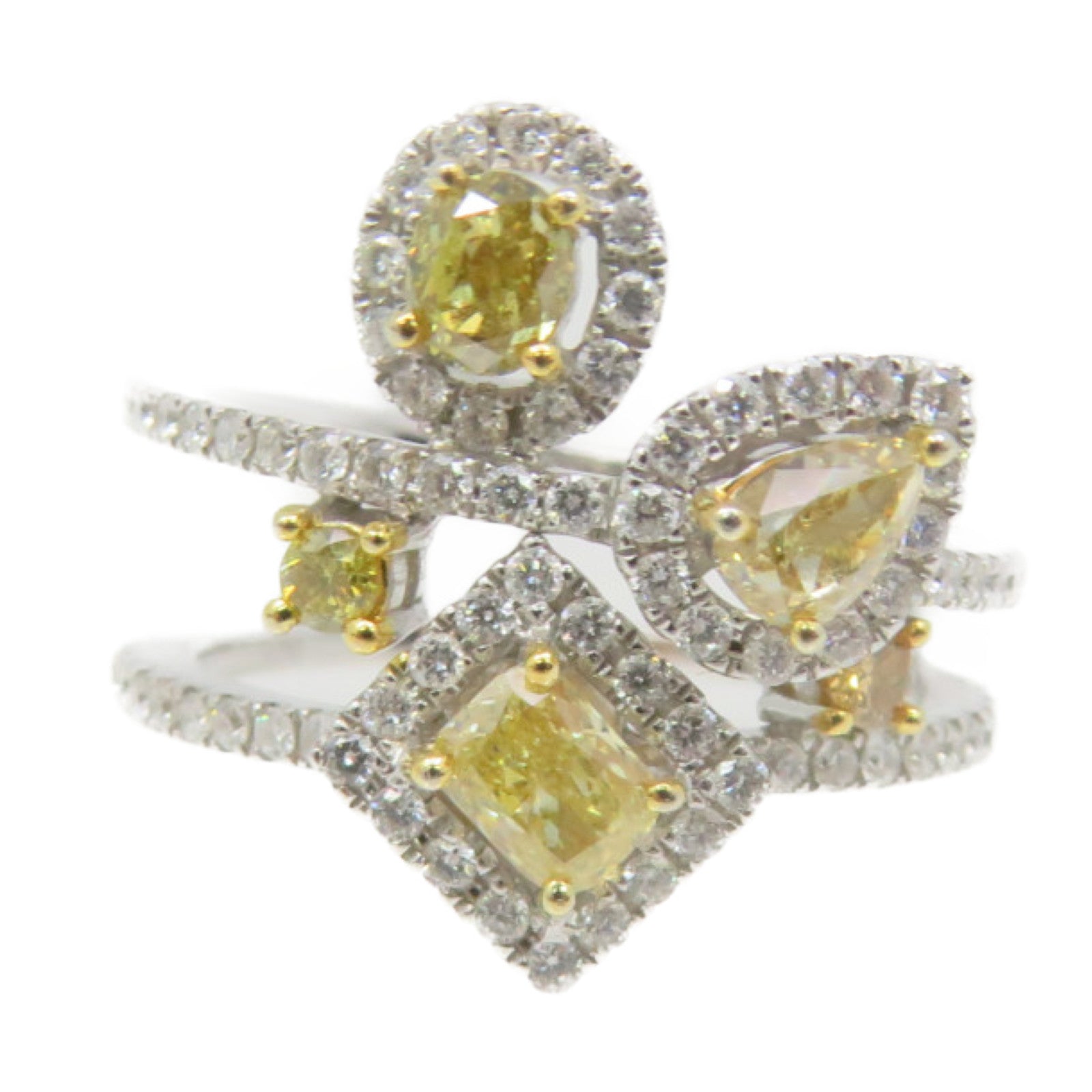 JEWELRY 【激減優惠】18K白金/黃金/黃鑽石/鑽石Diamond Ring戒指US#6.25