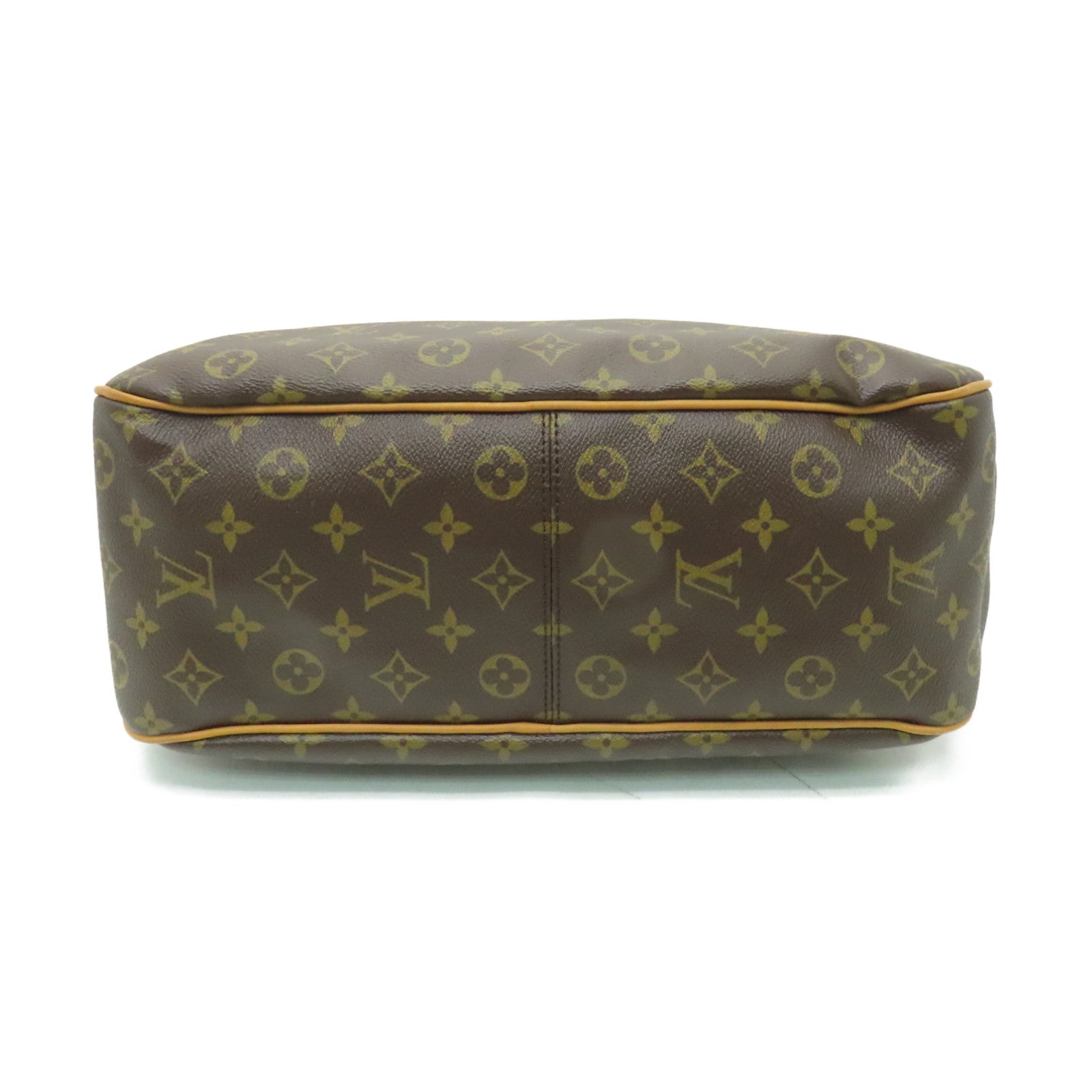 LOUIS VUITTON Monogram Delightful PM金扣肩背袋棕色