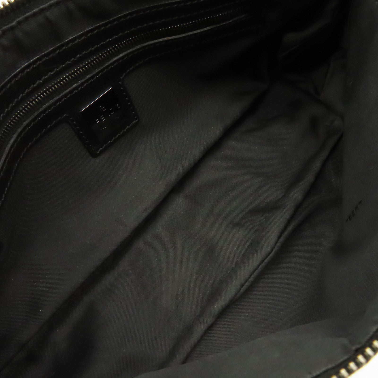 FENDI 帆布Vintage Zucchino Mini Bag肩背袋黑色