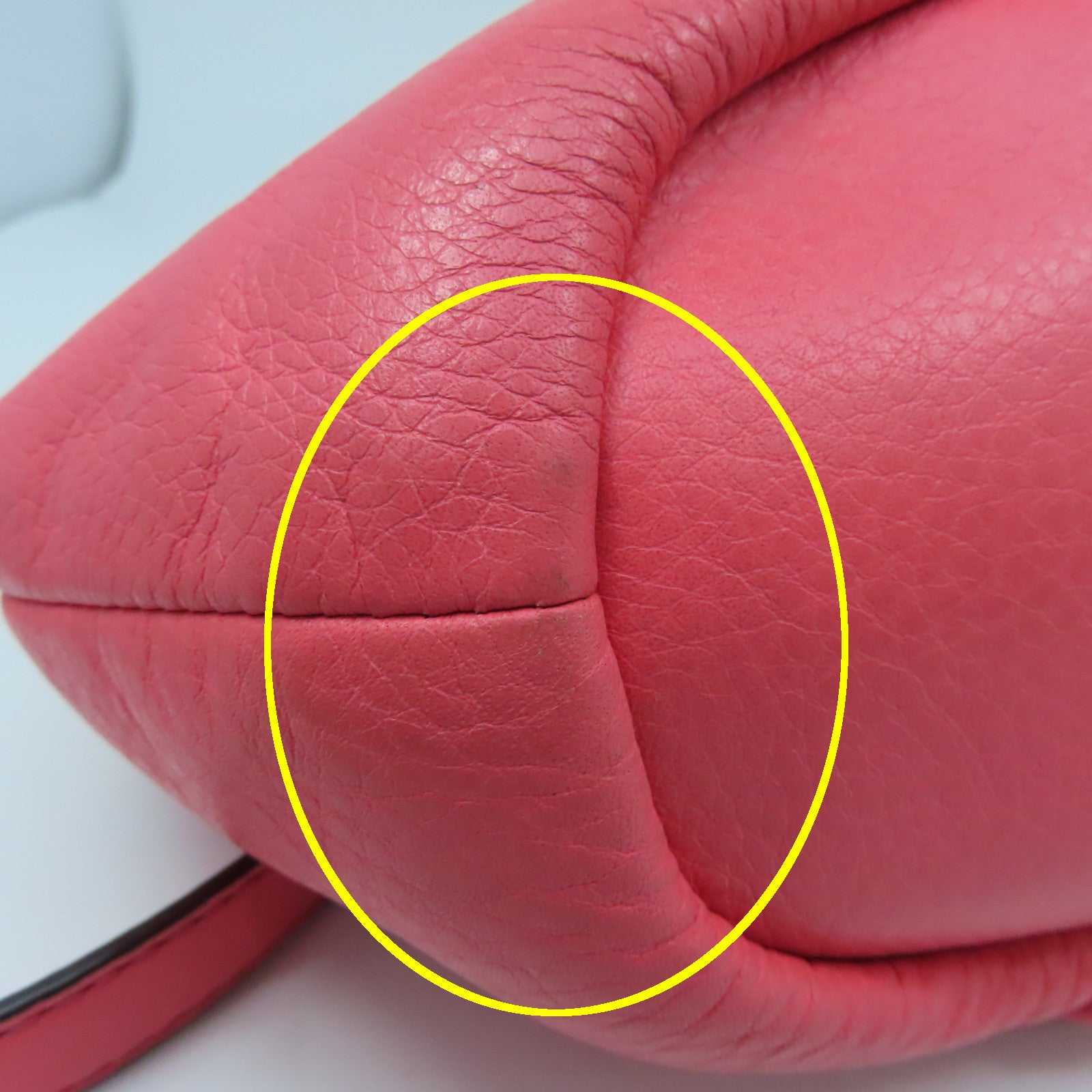 COACH 牛皮皮革Shoulder Bag金扣手挽肩背两用袋粉红色