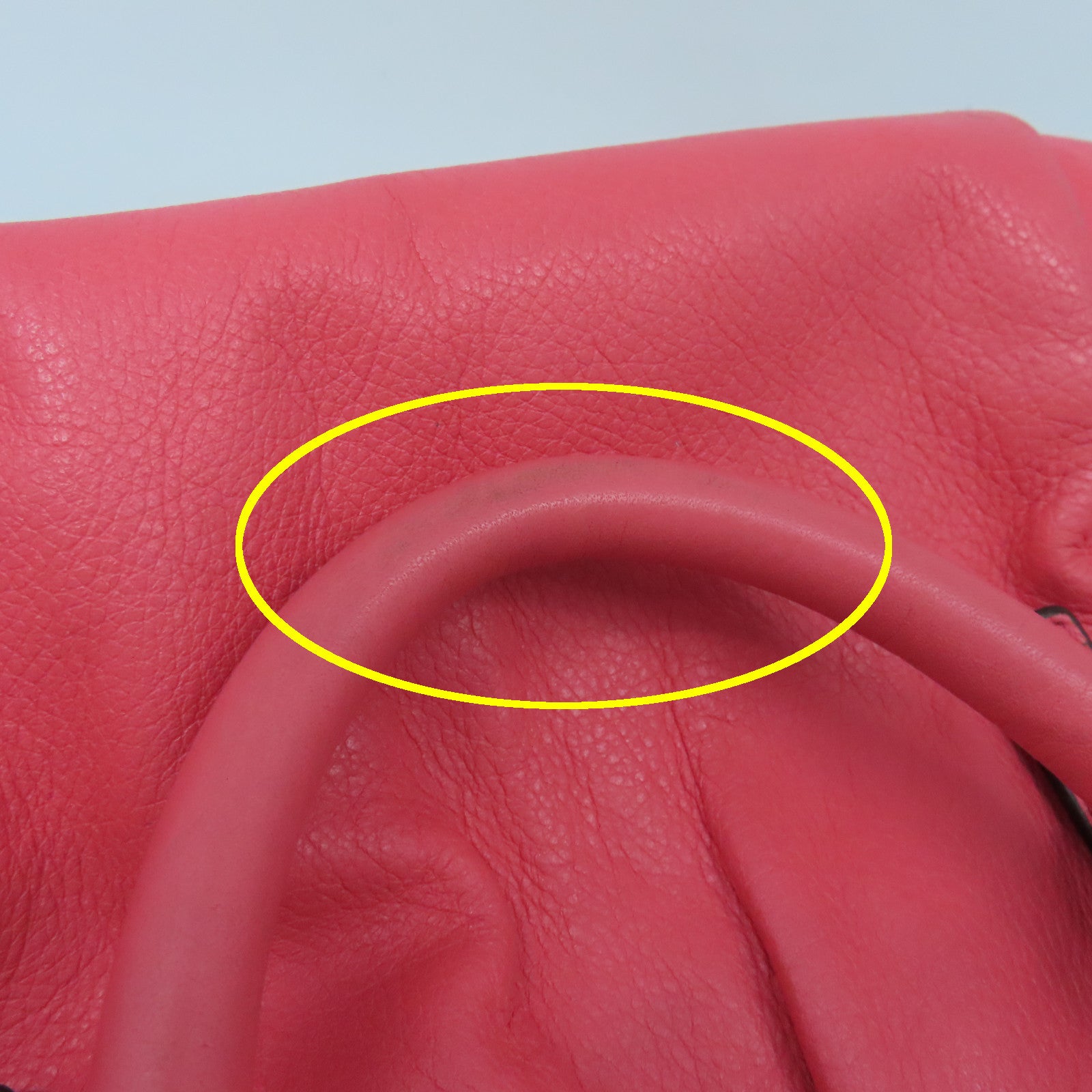 COACH 牛皮皮革Shoulder Bag金扣手挽肩背两用袋粉红色