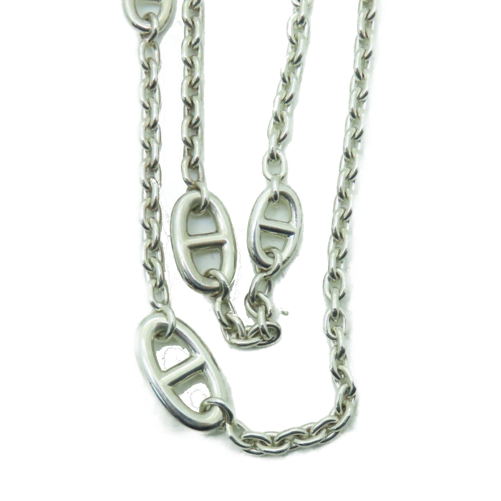 HERMES 925純銀Farandole Long Necklace項鏈銀色