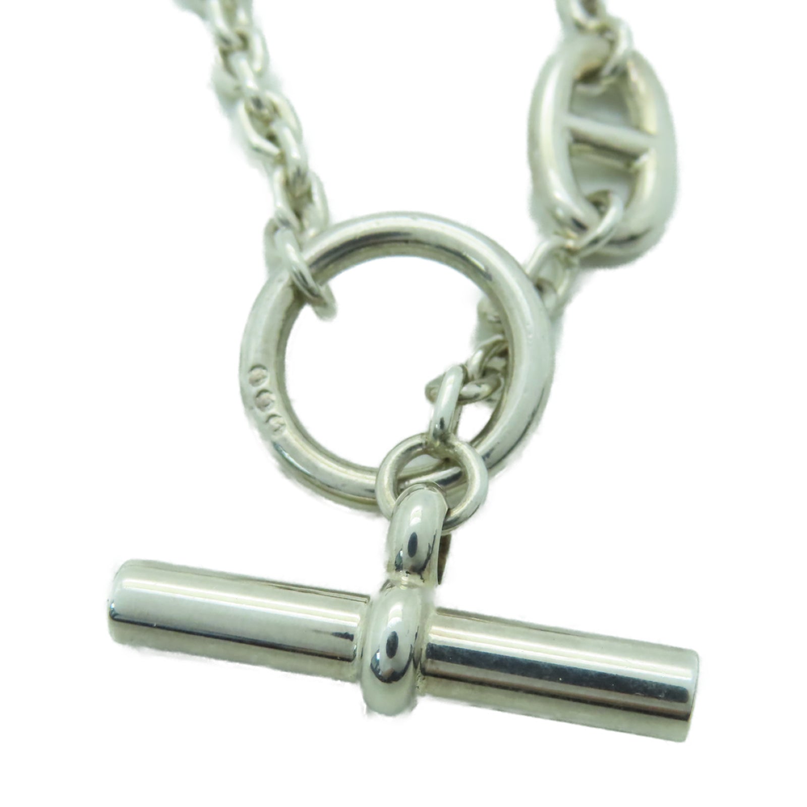HERMES 925純銀Farandole Long Necklace項鏈銀色