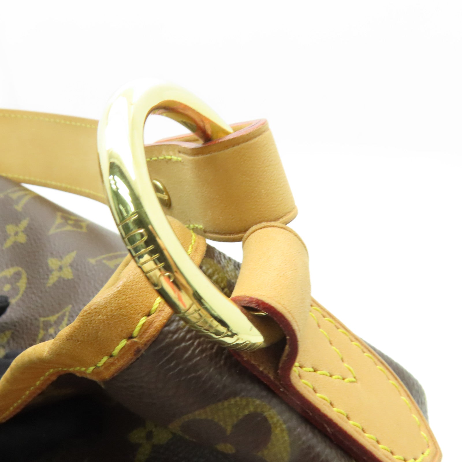 LOUIS VUITTON Monogram Delightful PM金扣肩背袋棕色