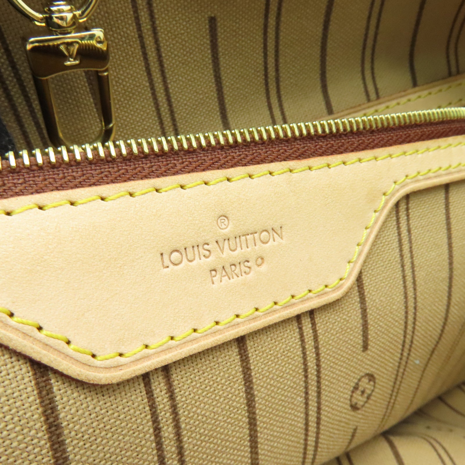 LOUIS VUITTON Monogram Delightful PM金扣肩背袋棕色
