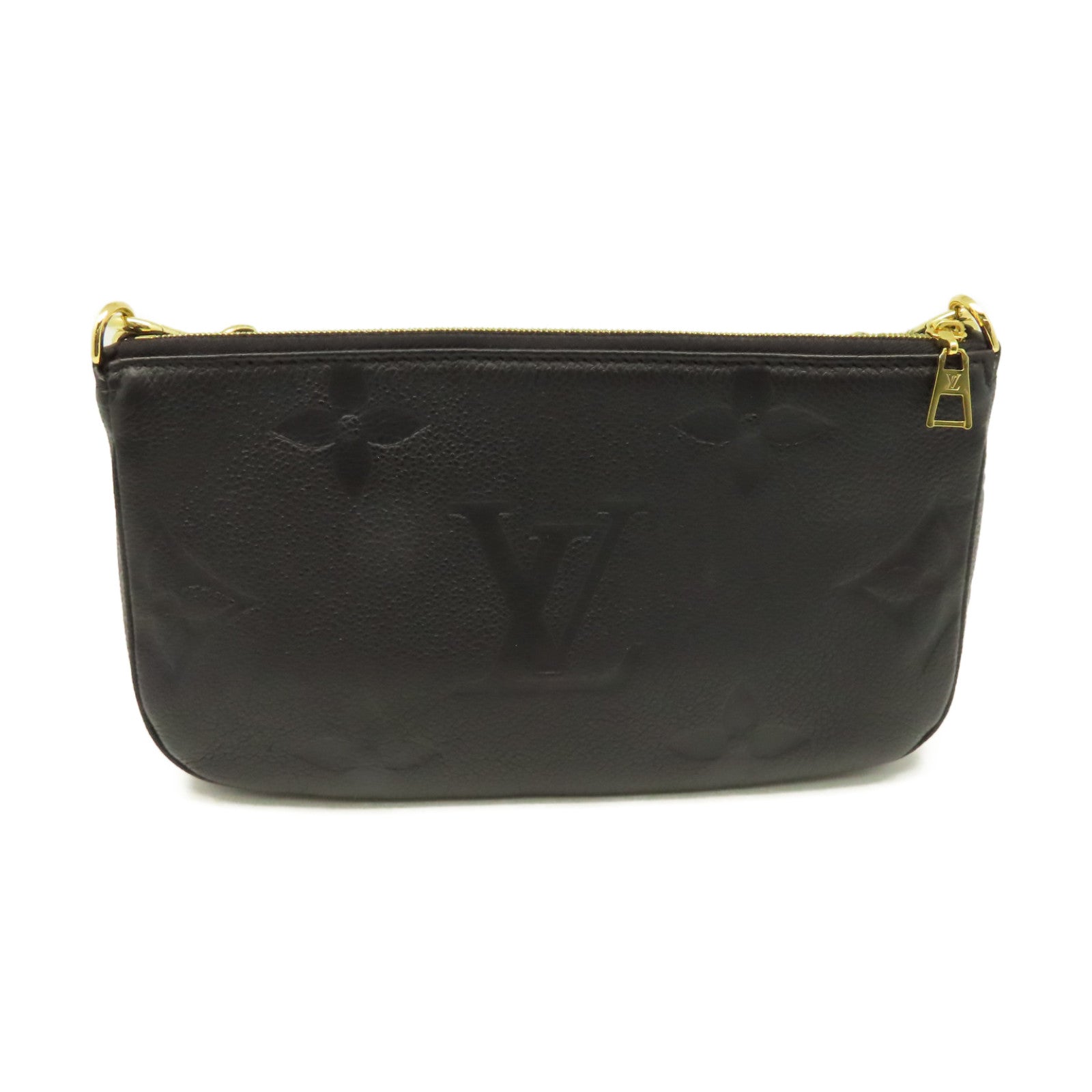 LOUIS VUITTON Monogram Empreinte Multi Pochette Accessories Shoulder Bag肩背袋黑色