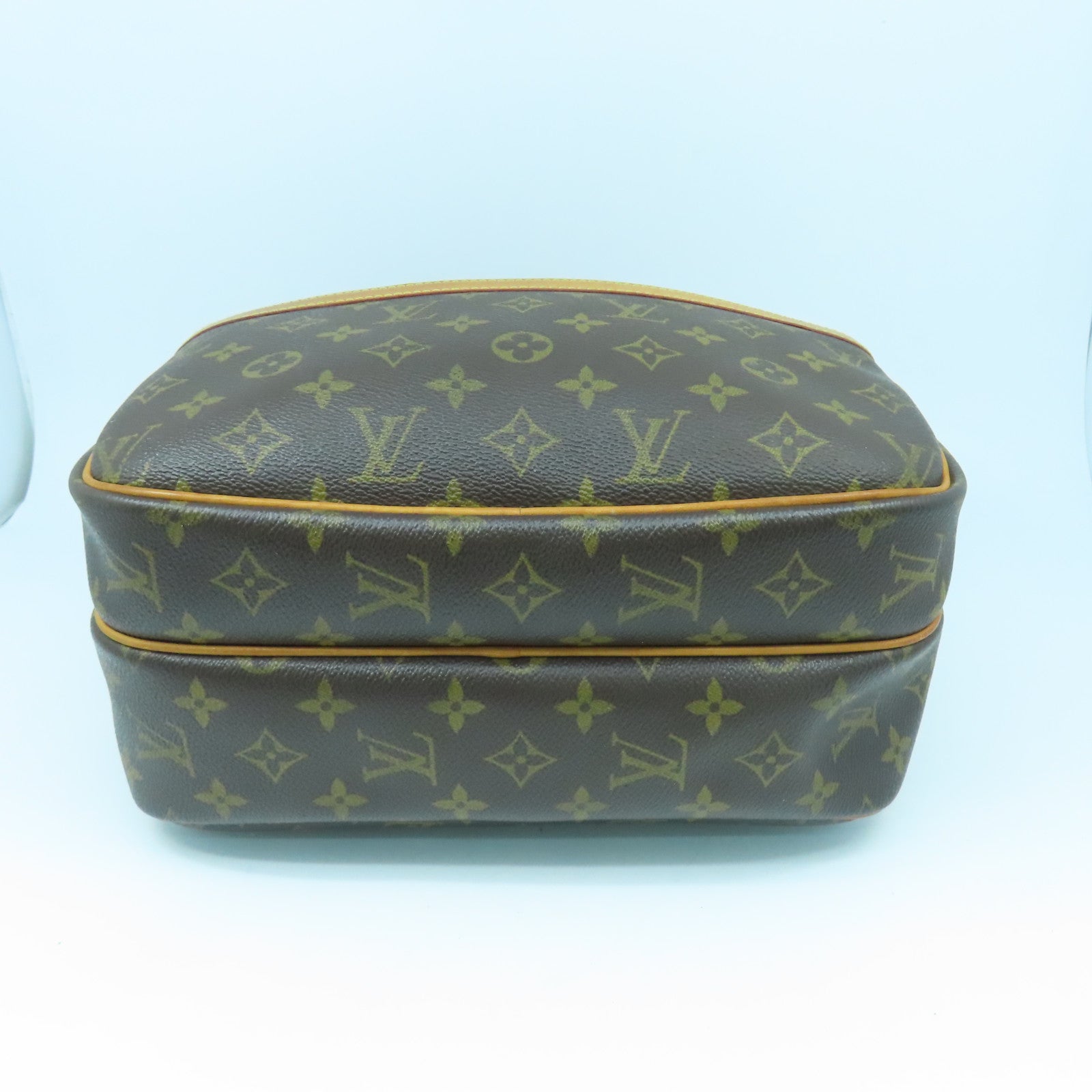 LOUIS VUITTON Monogram Reporter金扣肩背袋啡色