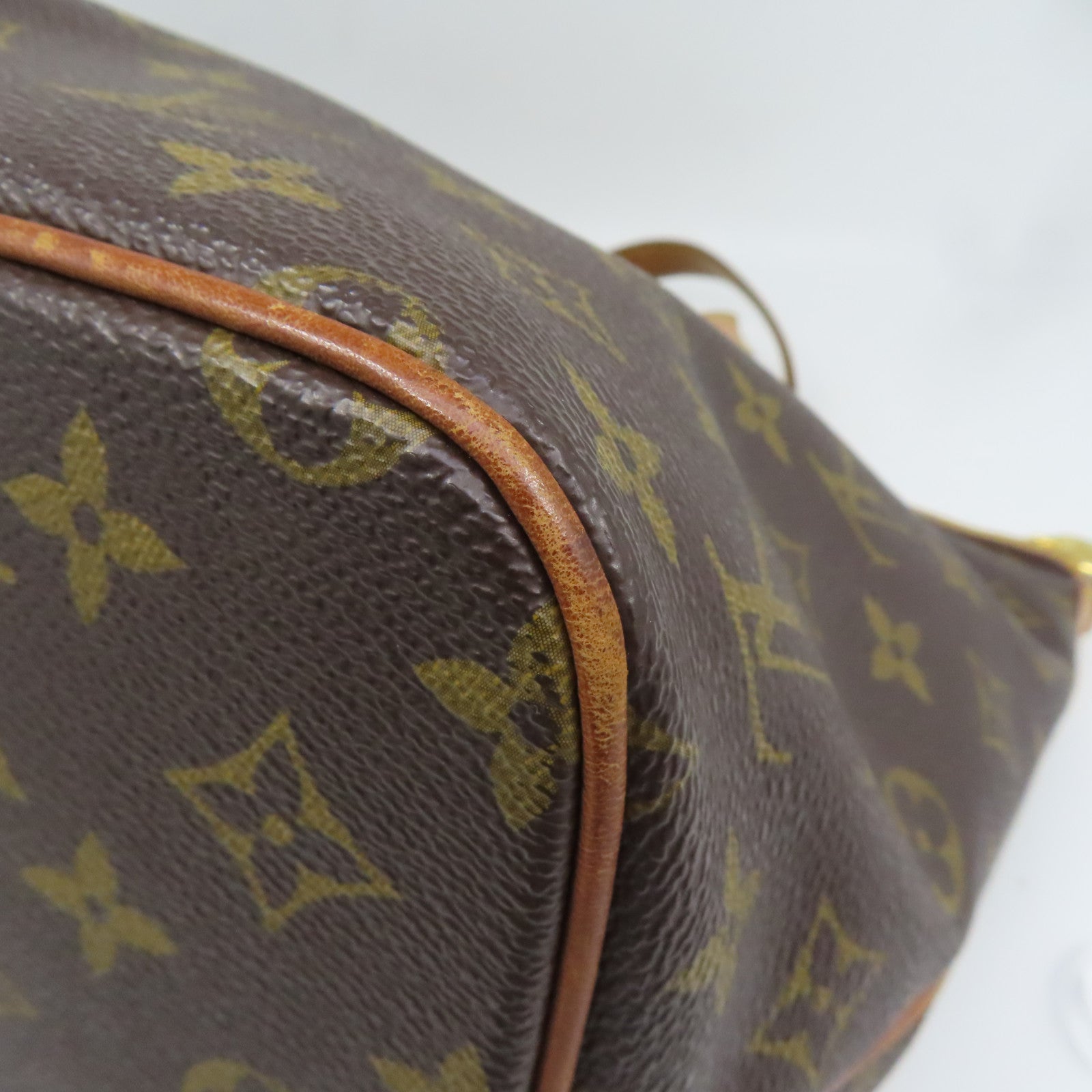 LOUIS VUITTON Monogram Palermo PM金扣手挽袋啡色