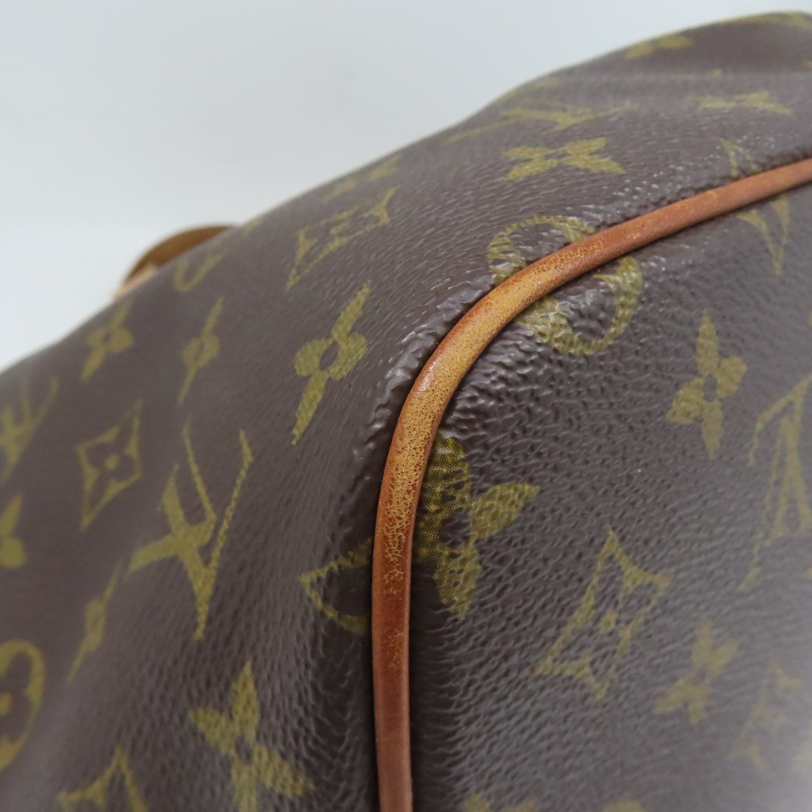 LOUIS VUITTON Monogram Palermo PM金扣手挽袋啡色
