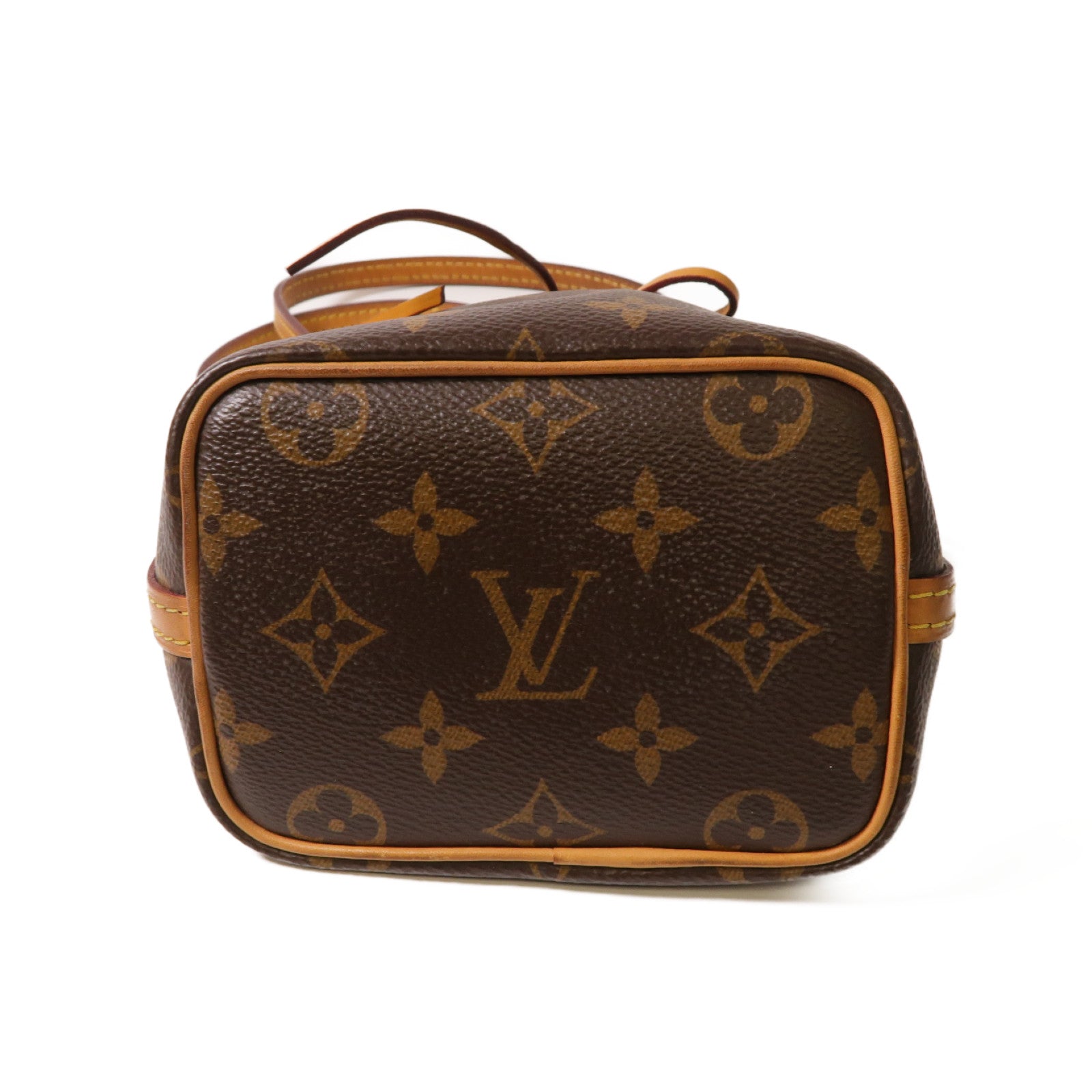 LOUIS VUITTON Monogram Nano Noe金扣肩背袋啡色