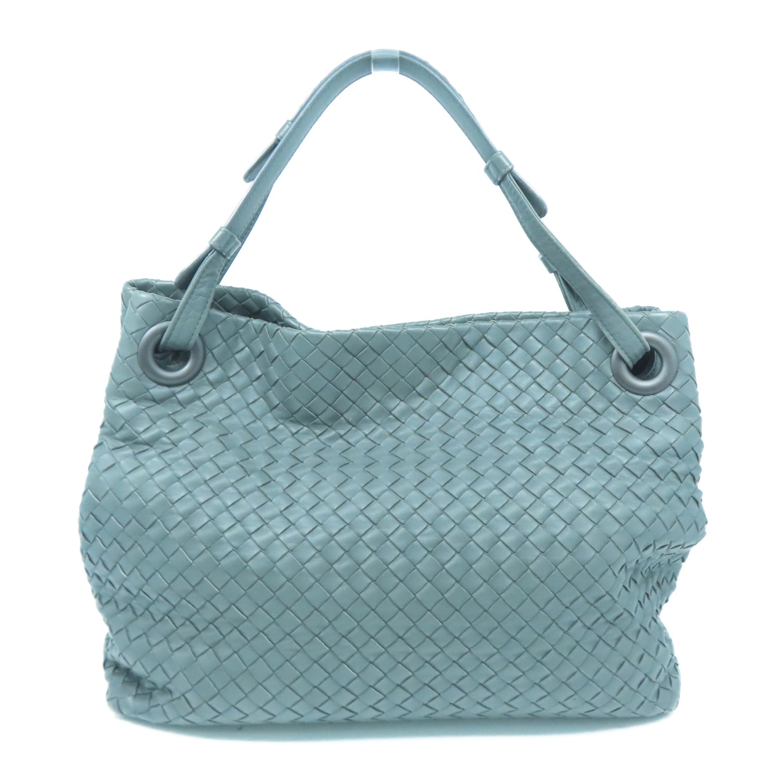 BOTTEGA VENETA 牛皮皮革Shoulder Bag手挽肩背兩用袋灰色