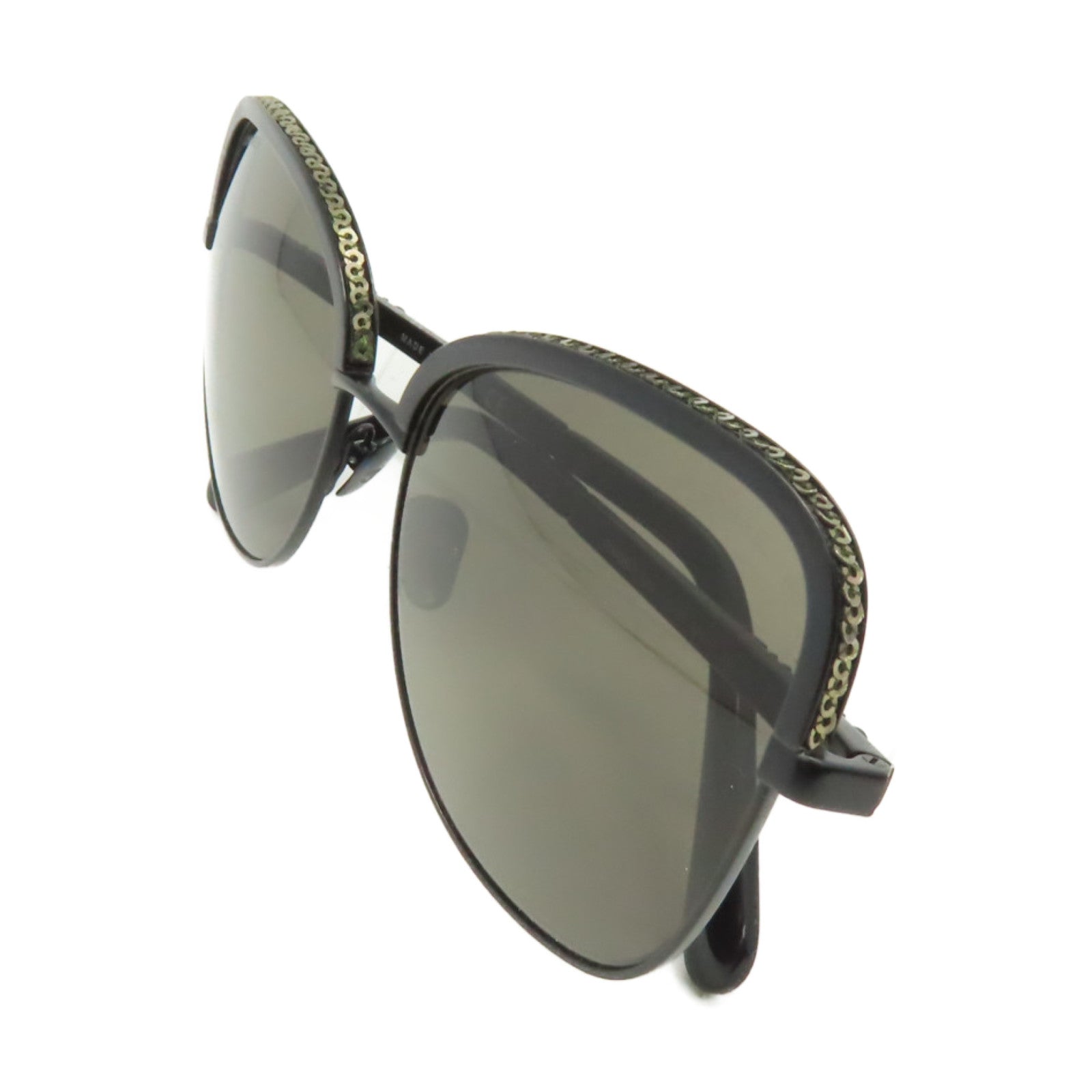 CHANEL 金屬/PVC Sunglasses太陽眼鏡黑色