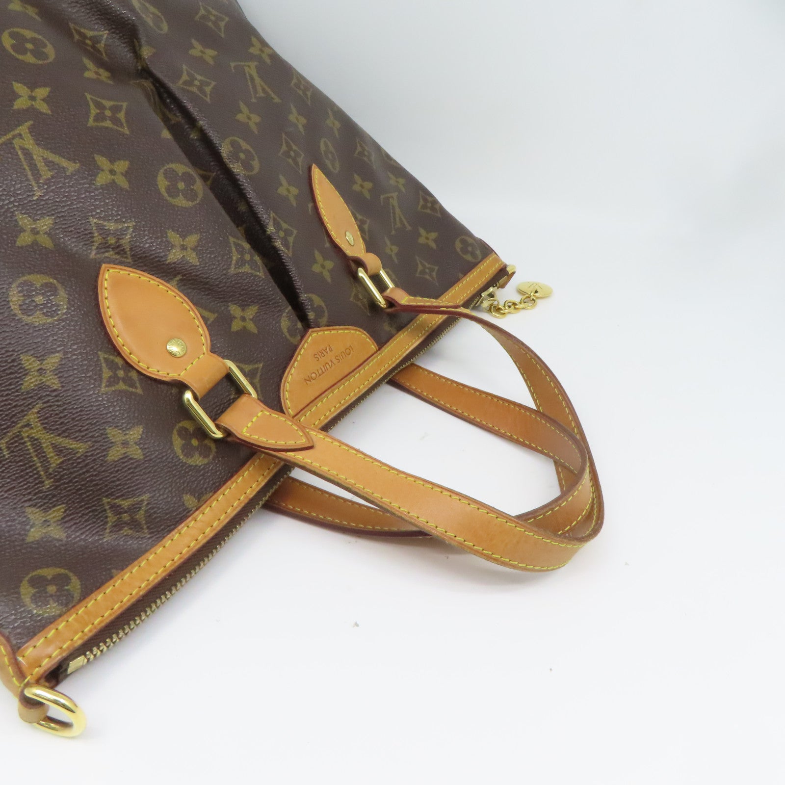 LOUIS VUITTON Monogram Palermo PM金扣手挽袋啡色