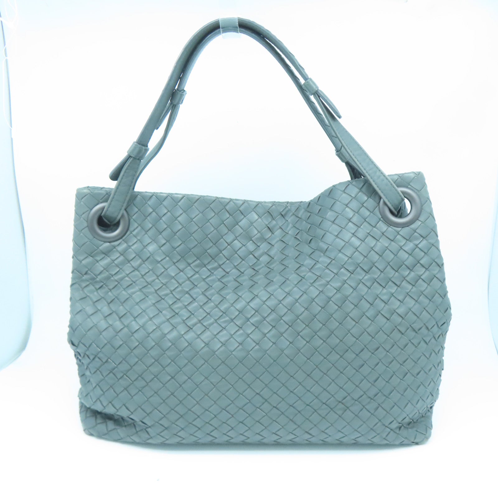 BOTTEGA VENETA 牛皮皮革Shoulder Bag手挽肩背兩用袋灰色