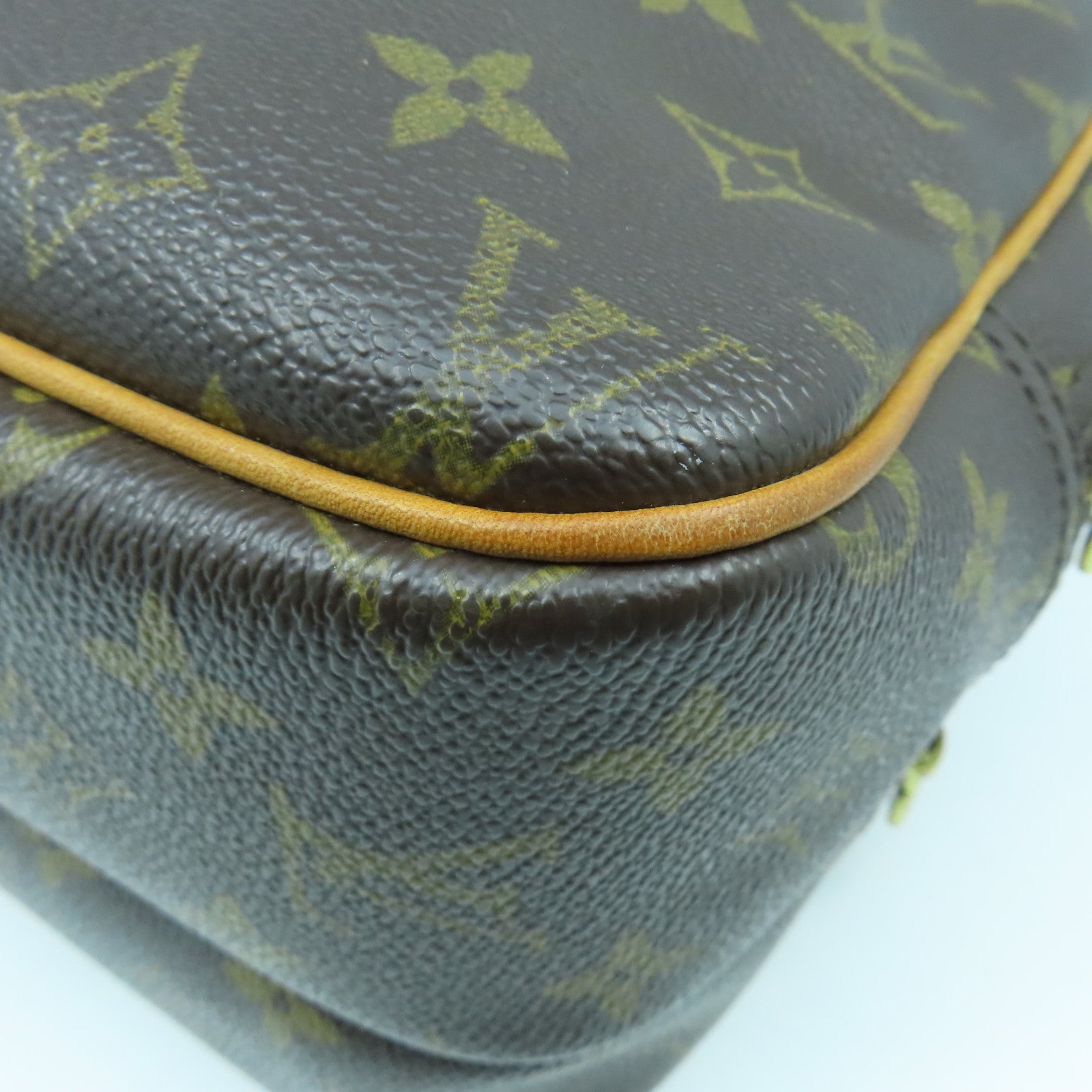 LOUIS VUITTON Monogram Reporter金扣肩背袋啡色