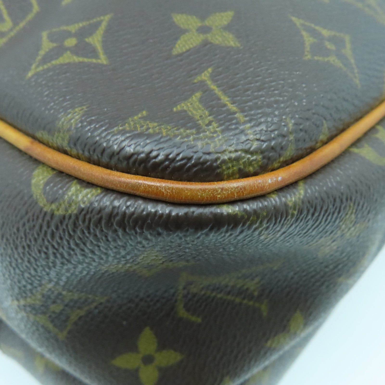LOUIS VUITTON Monogram Reporter金扣肩背袋啡色
