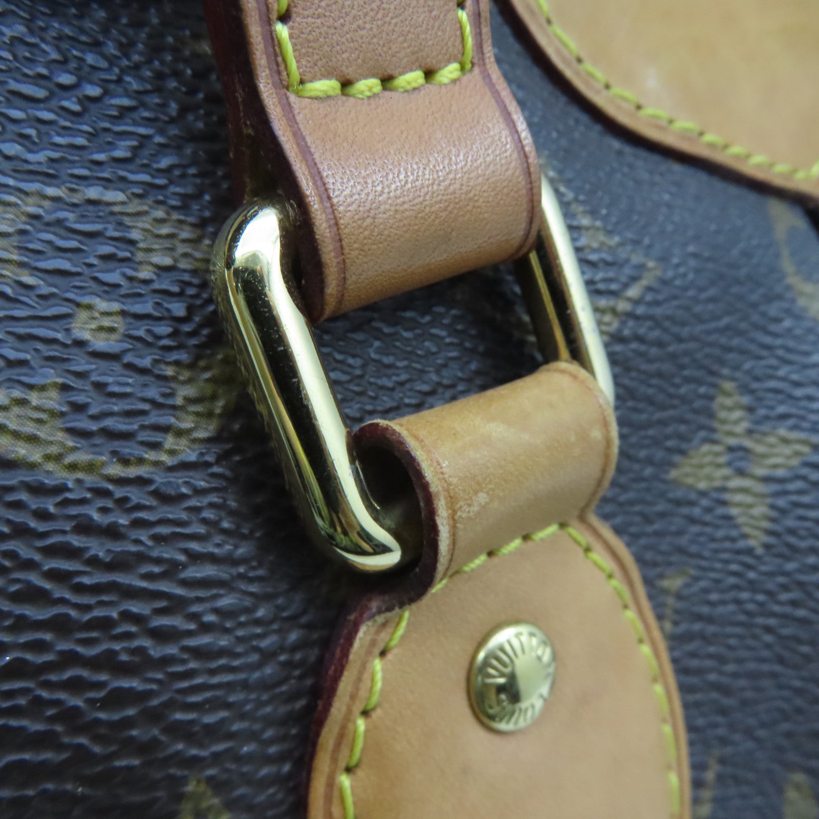 LOUIS VUITTON Monogram Palermo PM金扣手挽袋啡色