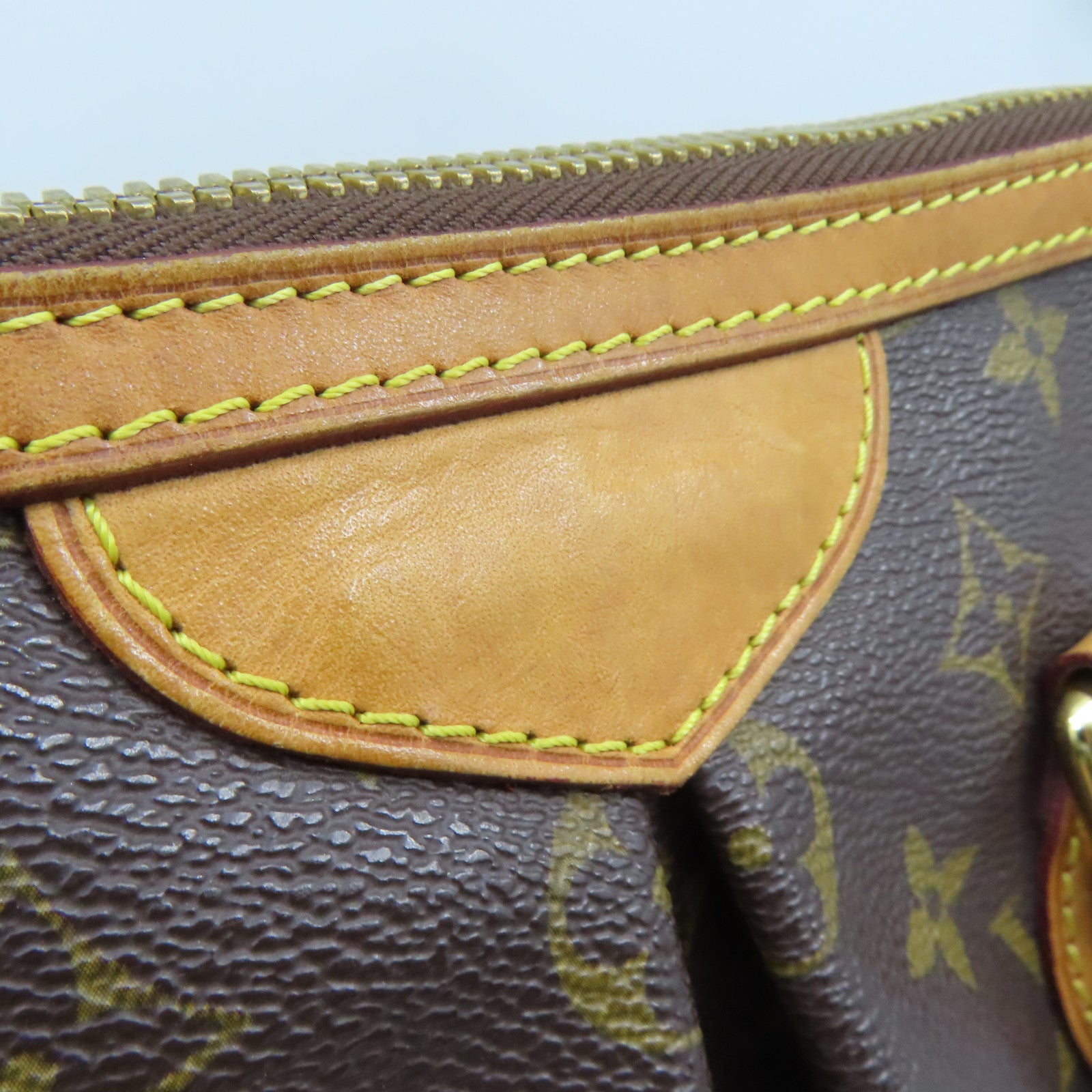 LOUIS VUITTON Monogram Palermo PM金扣手挽袋啡色