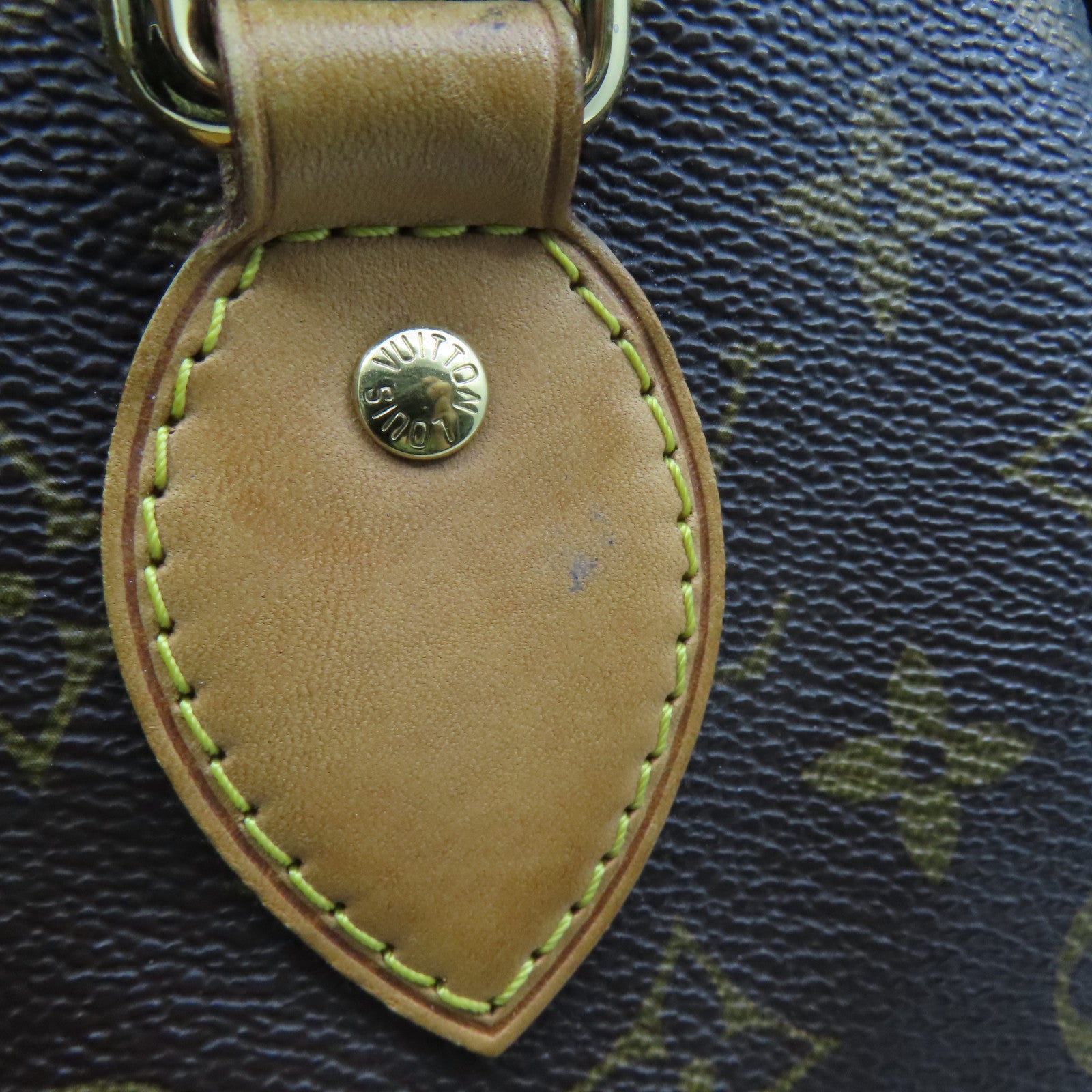 LOUIS VUITTON Monogram Palermo PM金扣手挽袋啡色