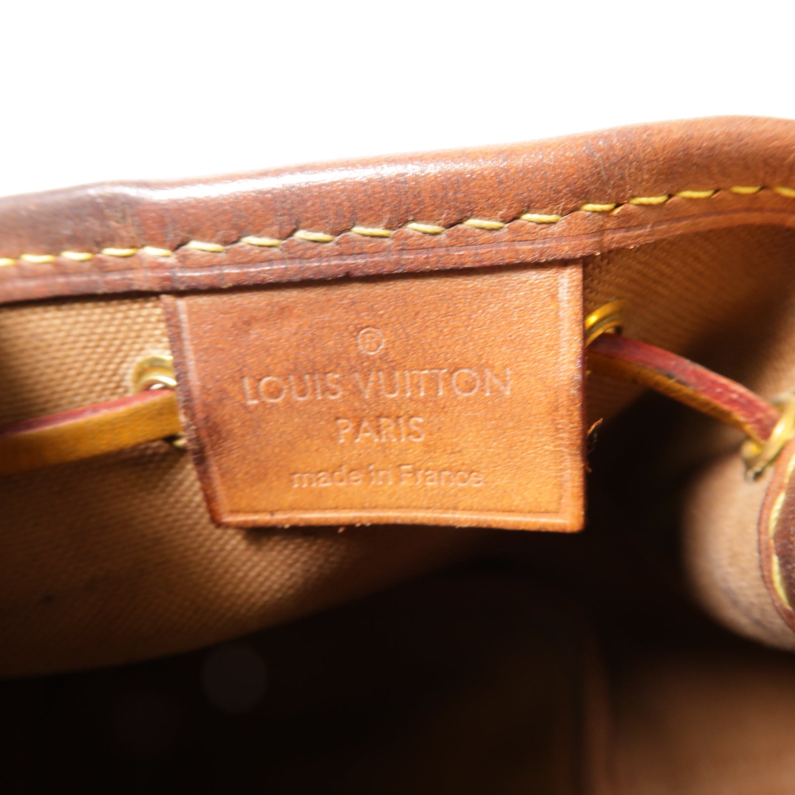 LOUIS VUITTON Monogram Nano Noe金扣肩背袋啡色